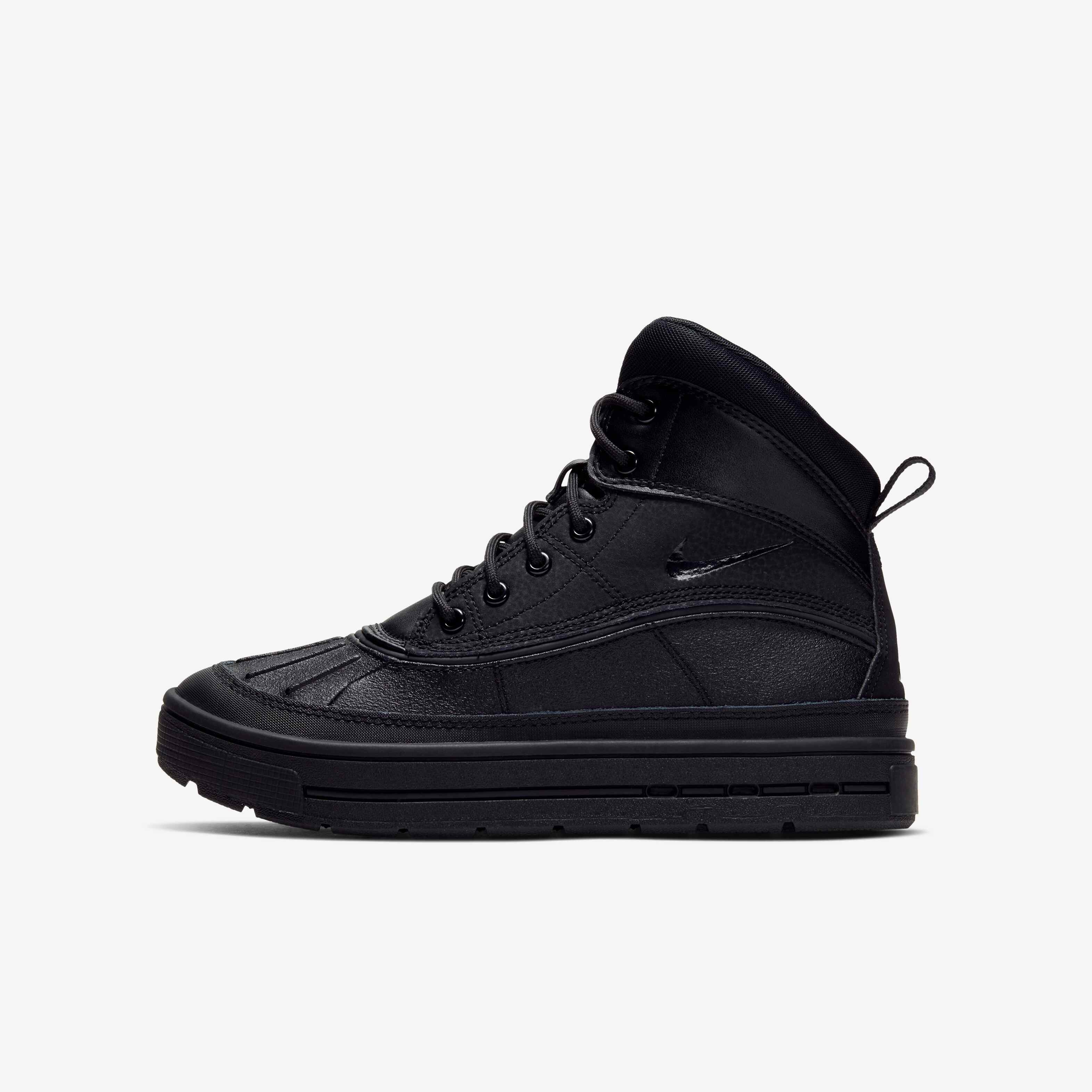 ACG② Nike ACG Woodside 2 High (GS) Triple Black Boots Size 4.5Y
