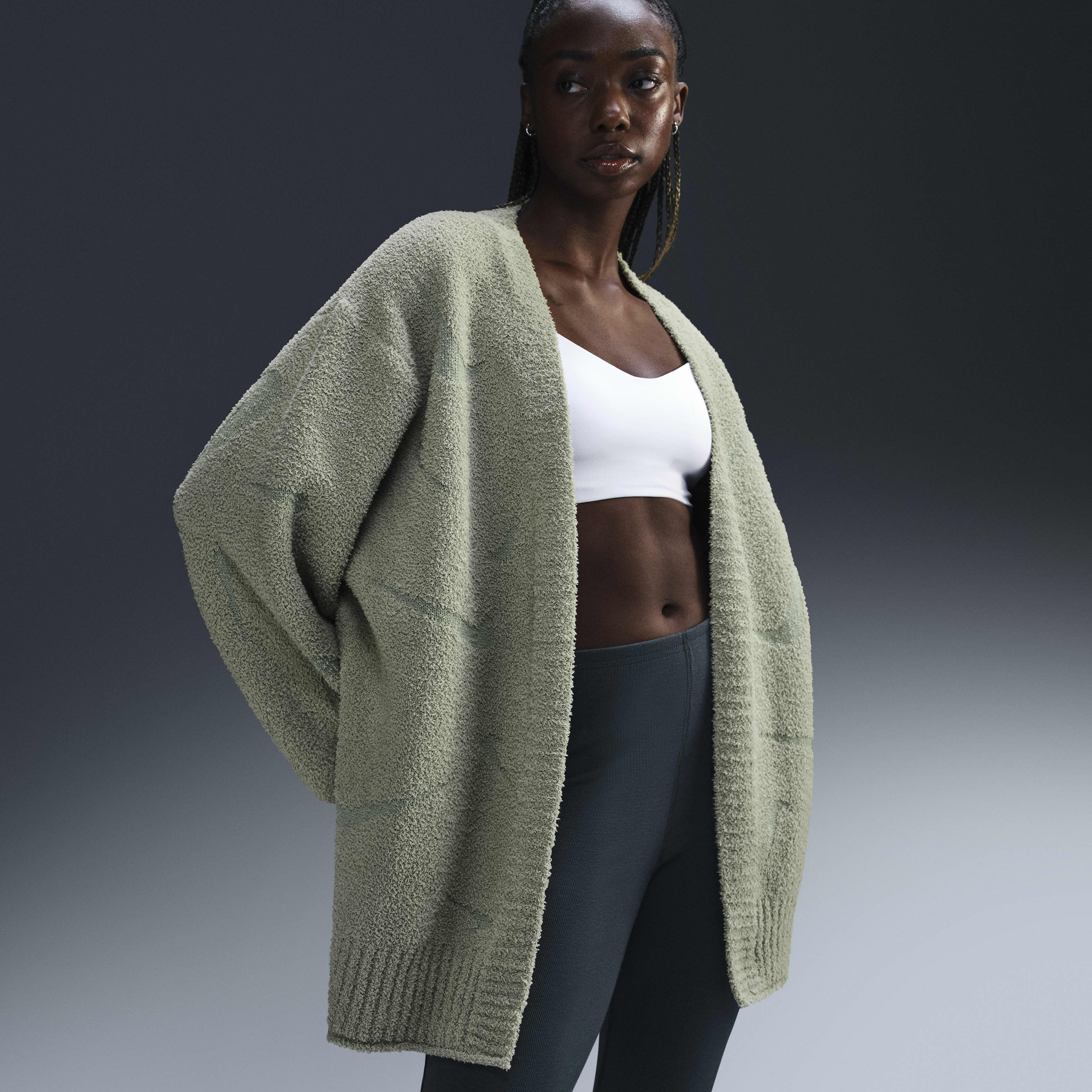 Nike plus size open cardigan hot sale