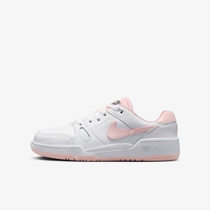 Buy Nike Full Force Low Older Kids' Shoes White/Bright Mango