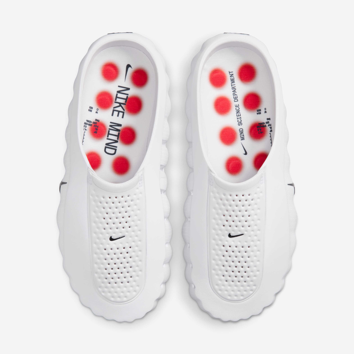 Buy Nike Mind 001 Men's Pregame Mules - White/Speed Red/Obsidian Buy Nike Mind 001 Men's Pregame Mules - White/Speed Red/Obsidian