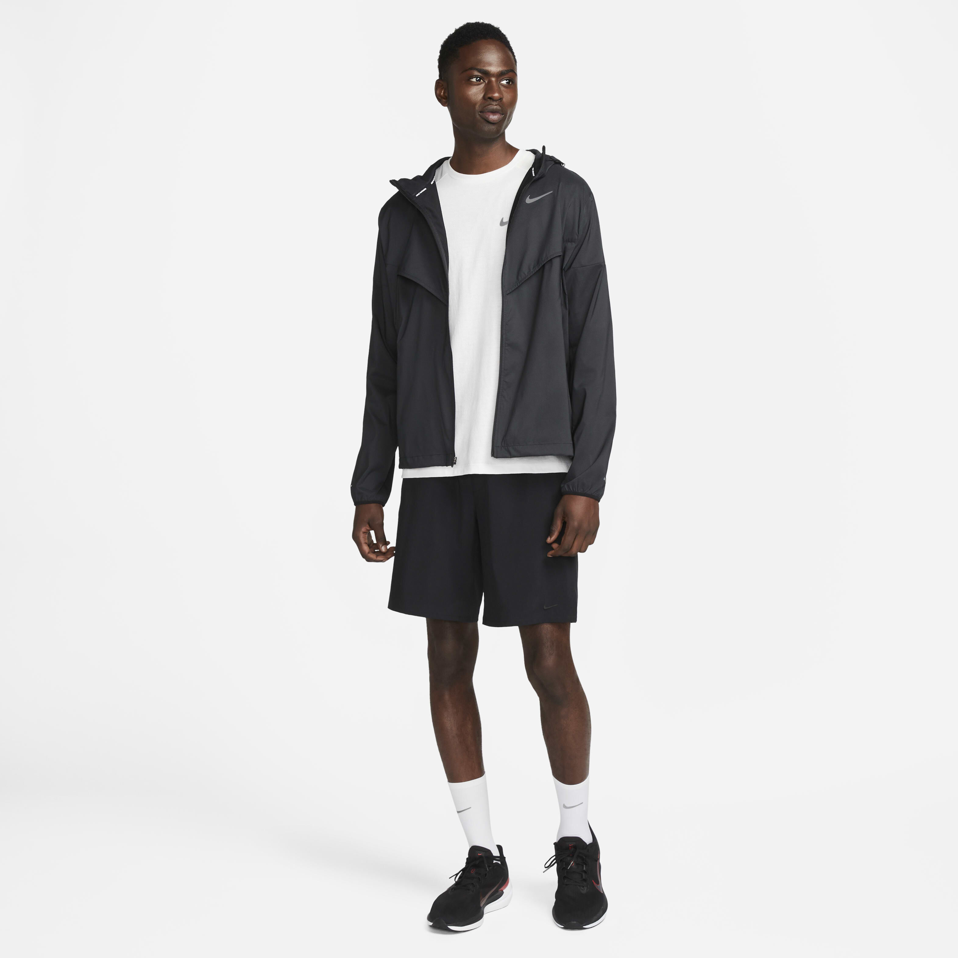 Buy Nike Windrunner Men s Repel Running Jacket Black Black Nike Saudi Official