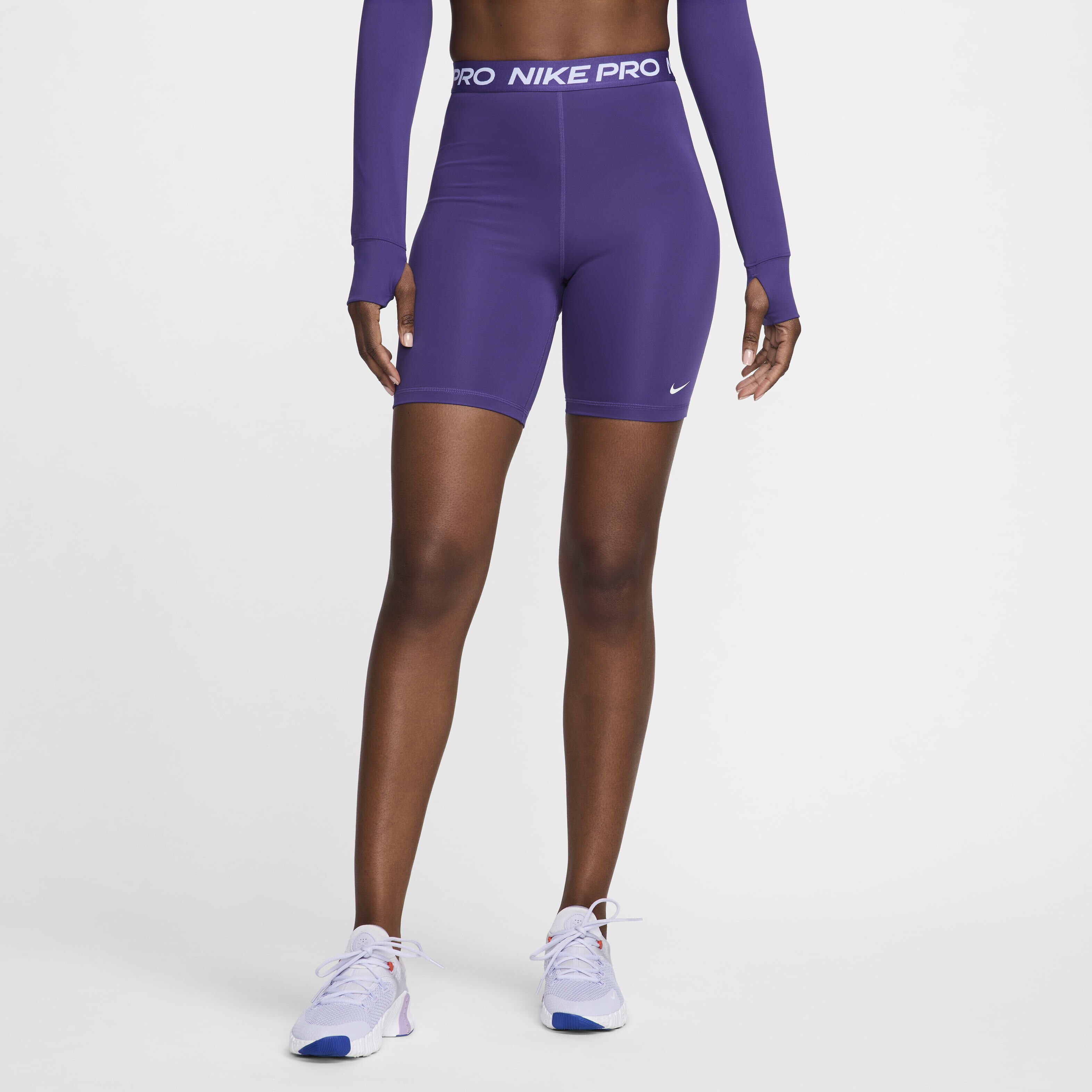 Buy Nike Pro 365 Women s High Waisted 18cm approx. Shorts Nike Saudi Official