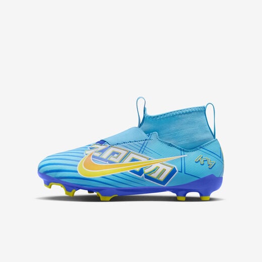 Shoes-Nike, Nike Jr. Mercurial Zoom Superfly 9 Academy KM FG/MG, Younger/Older Kids' Multi-Ground High-Top Football Boot