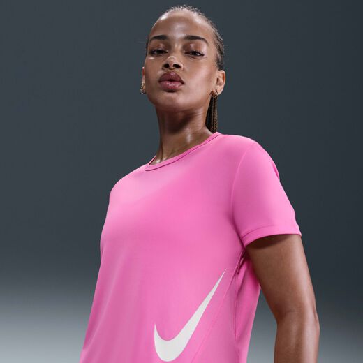 Running-Nike, Nike Tempo Swoosh, Women's Dri-FIT Short-Sleeve Running Top
