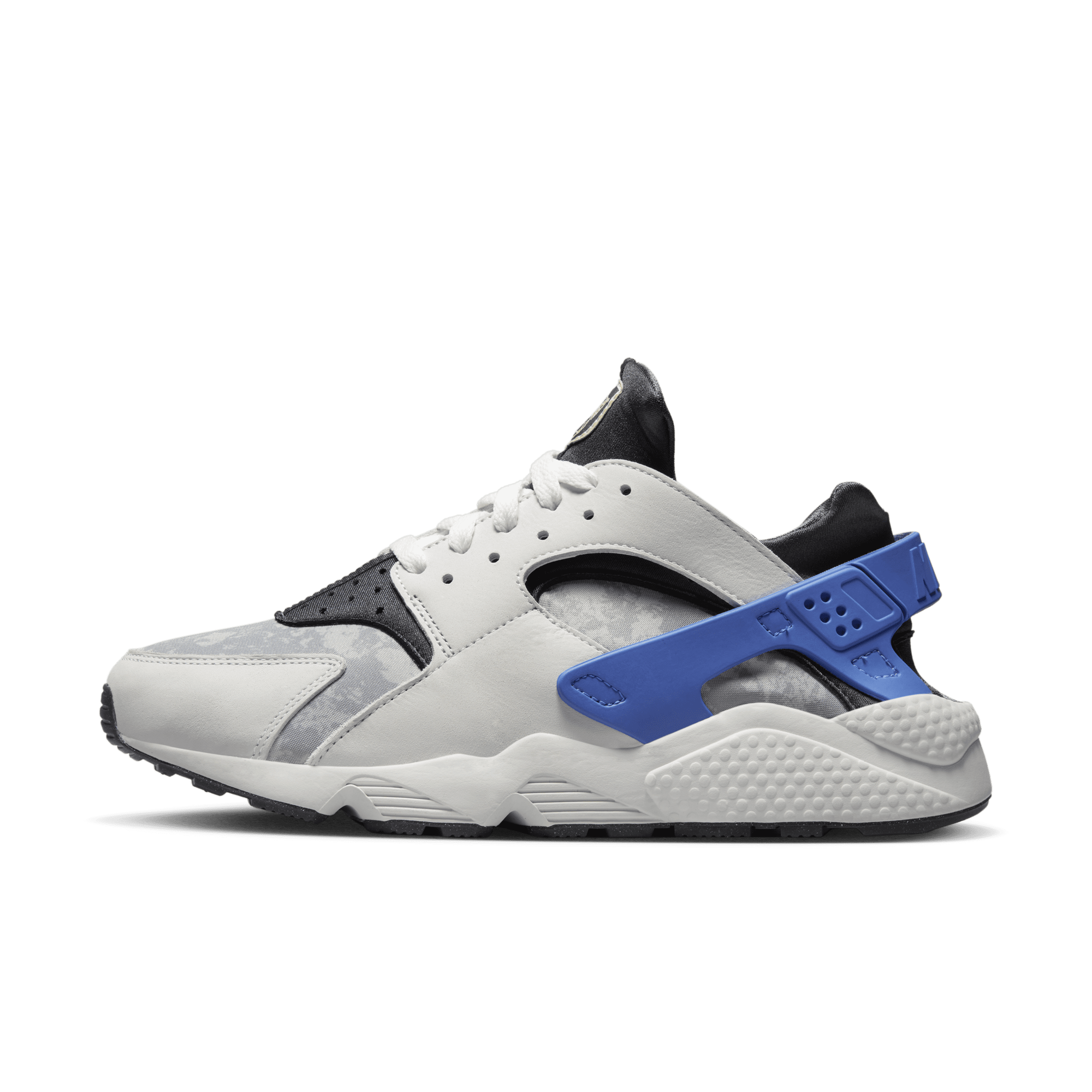 Nike huarache shop white and blue