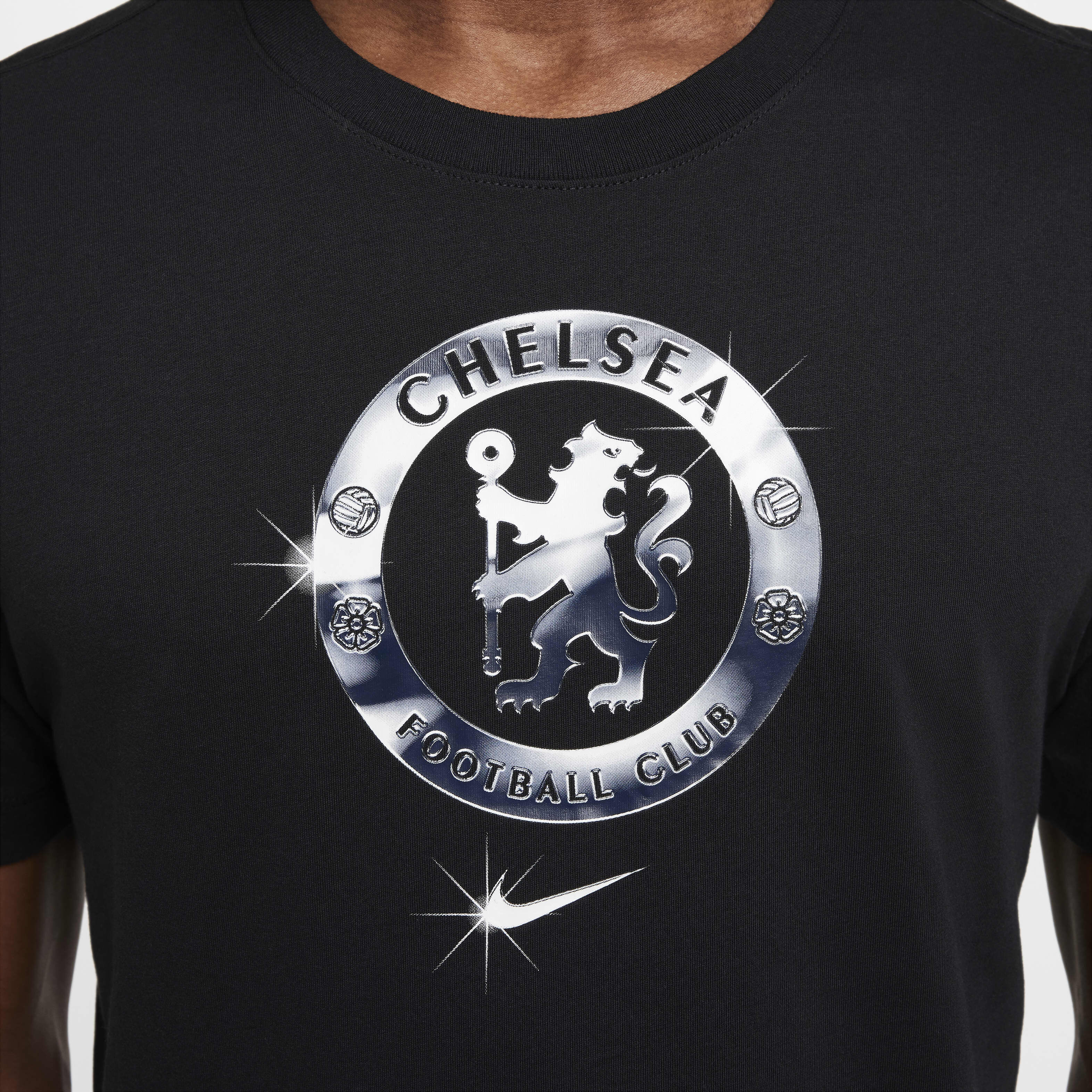 Chelsea FC Nike シャツ 黒 Nike Chelsea FC 22/23 Champions League Dri-Fit SS Top