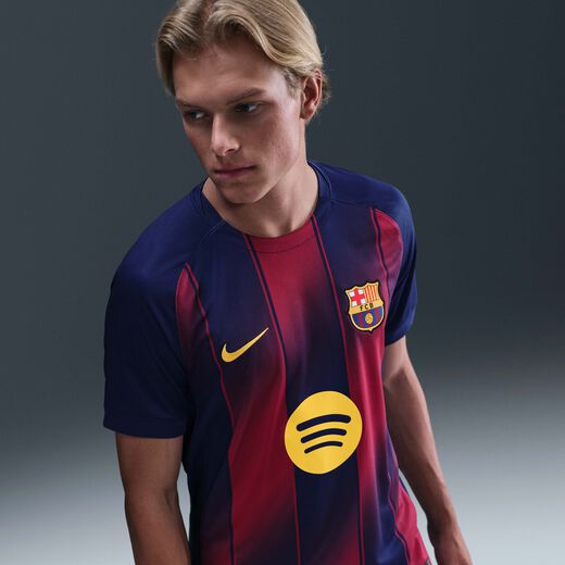 New In-Nike, F.C. Barcelona 2025/26 Stadium Home, Men's Nike Dri-FIT Football Replica Shirt