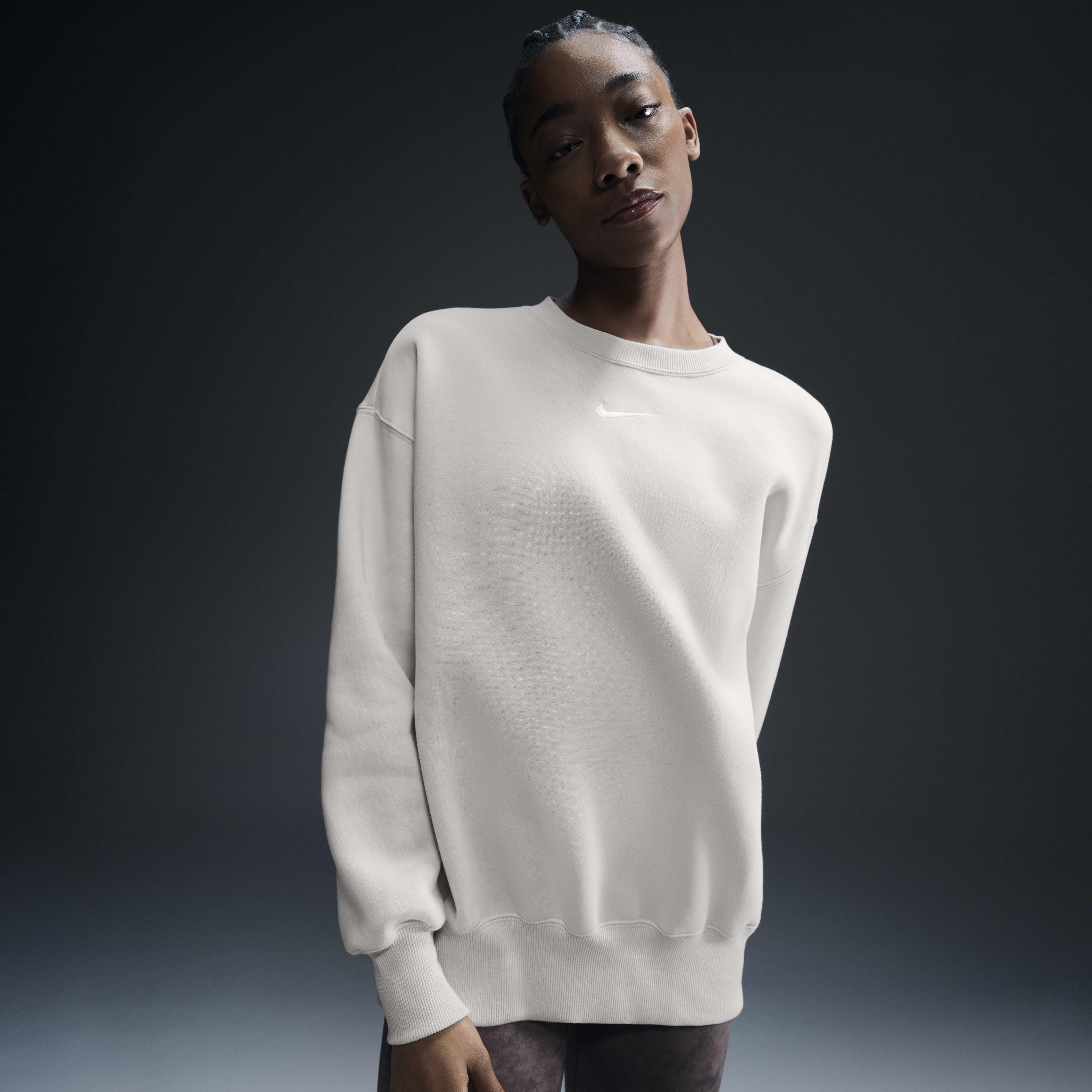 Buy Nike Sportswear Phoenix Fleece Women s Oversized Crew neck Sweatshirt Nike Saudi Official