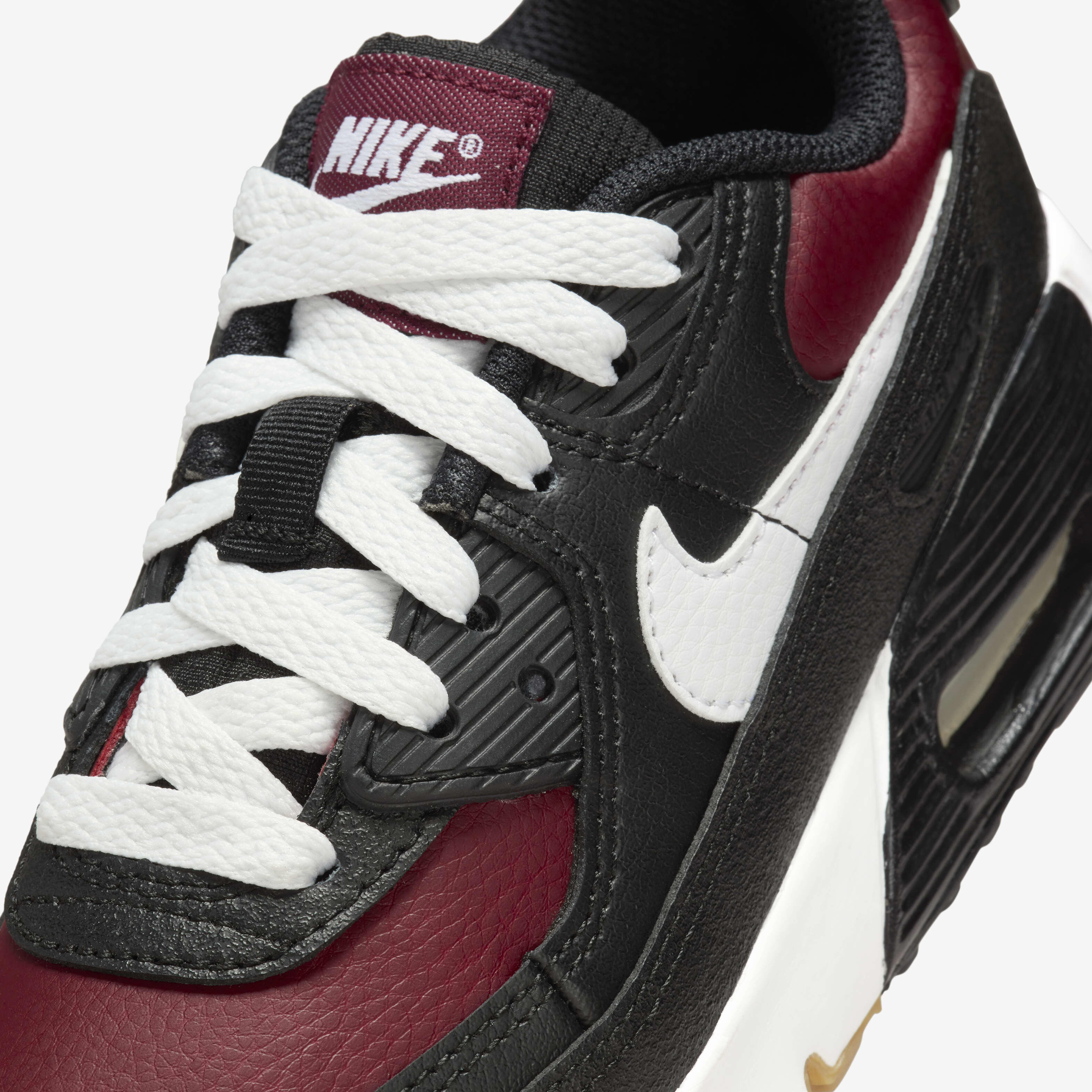 Buy Nike Air Max 90 LTR Younger Kids' Shoes Black/Team Red/Gum