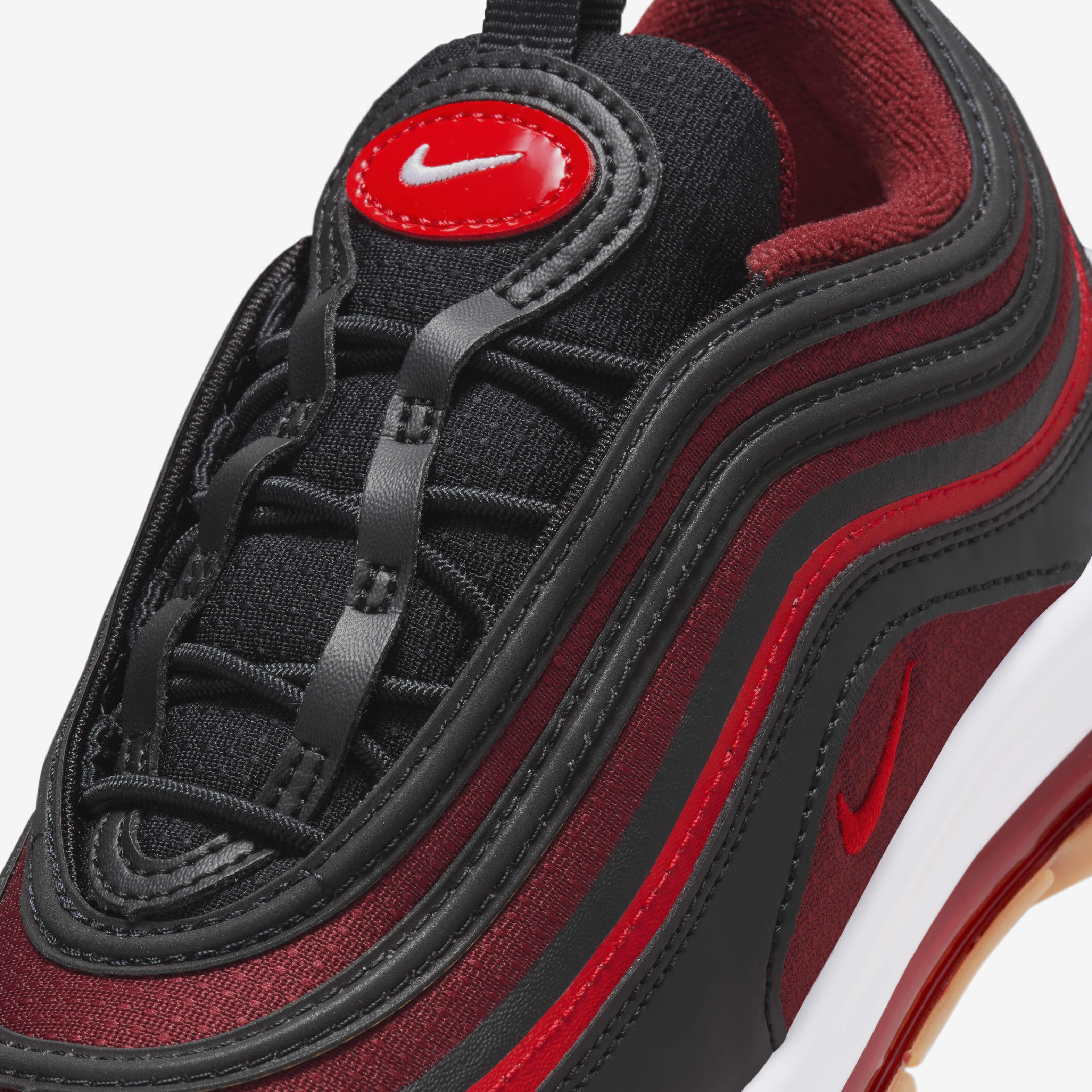 Buy Nike Air Max 97 Younger Kids Shoes Black Dark Team Red White University Red Nike Saudi Official