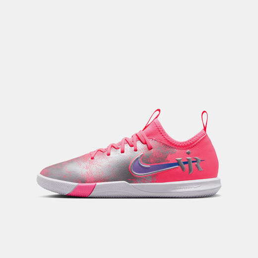 Kids' Football Indoor Court Shoes-Nike, Vinicius Junior Nike Jr. Mercurial Vapor 16 Academy "Vini Jr.", Big Kids' Indoor/Court Low-Top Soccer Shoes