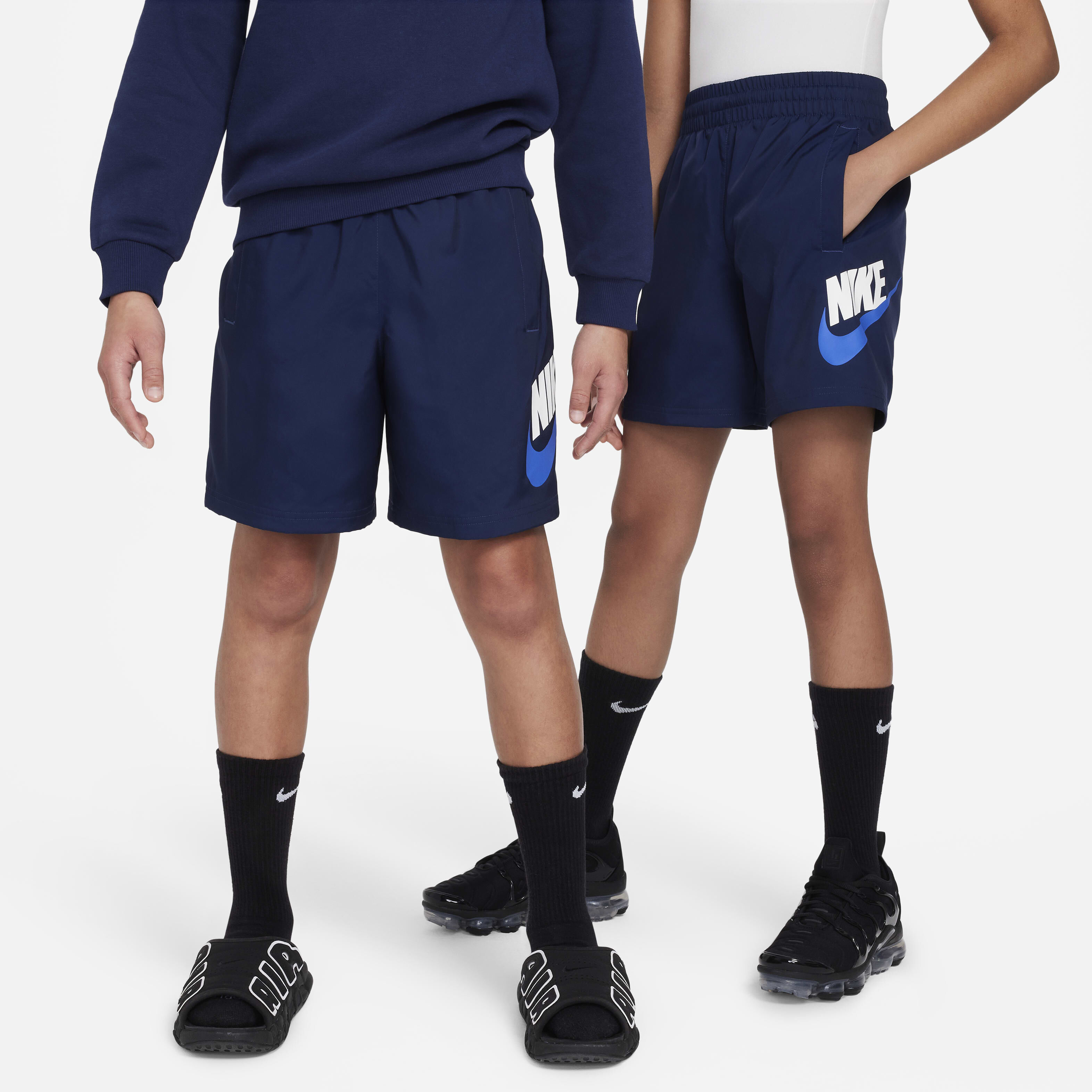 Buy Nike Sportswear Older Kids' Woven Shorts - Midnight Navy