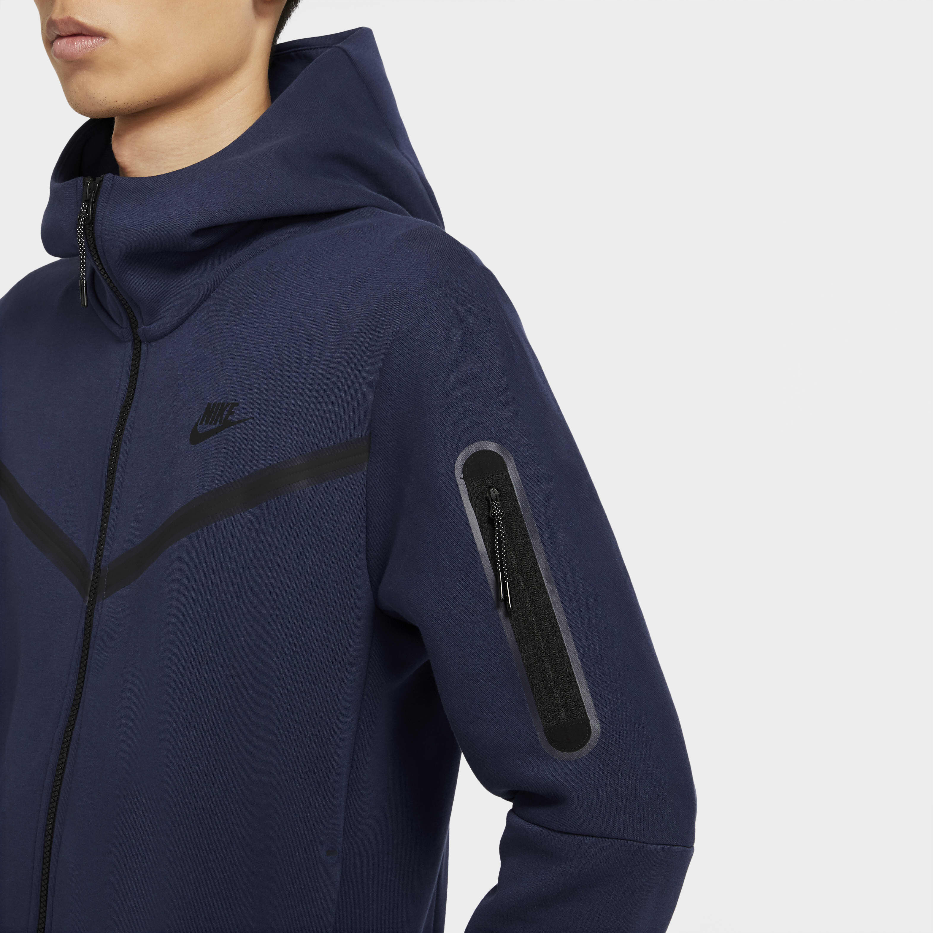 Nike navy tech fleece hot sale