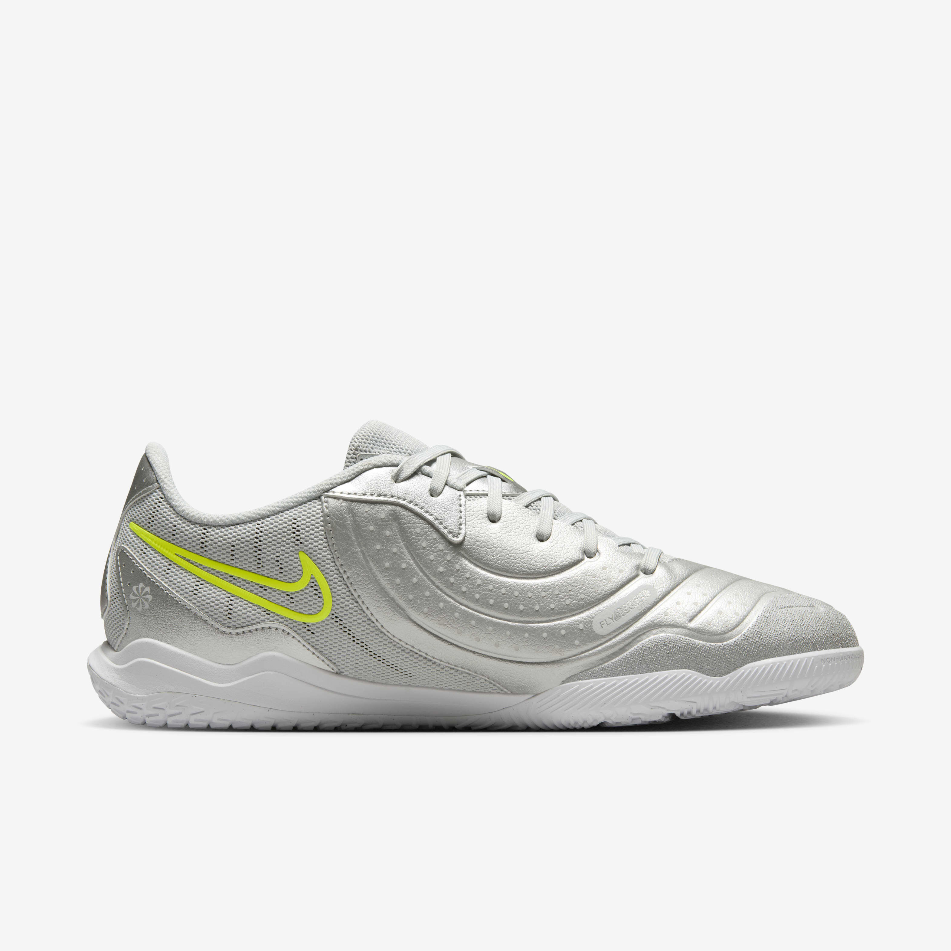 Buy Nike Tiempo Legend 10 Academy Indoor Court Low Top Football Shoes Metallic Silver Volt White Nike Saudi Official