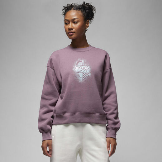Hoodies & Sweatshirts-Jordan, Jordan Brooklyn Fleece, Women's Graphic Crew-Neck Sweatshirt