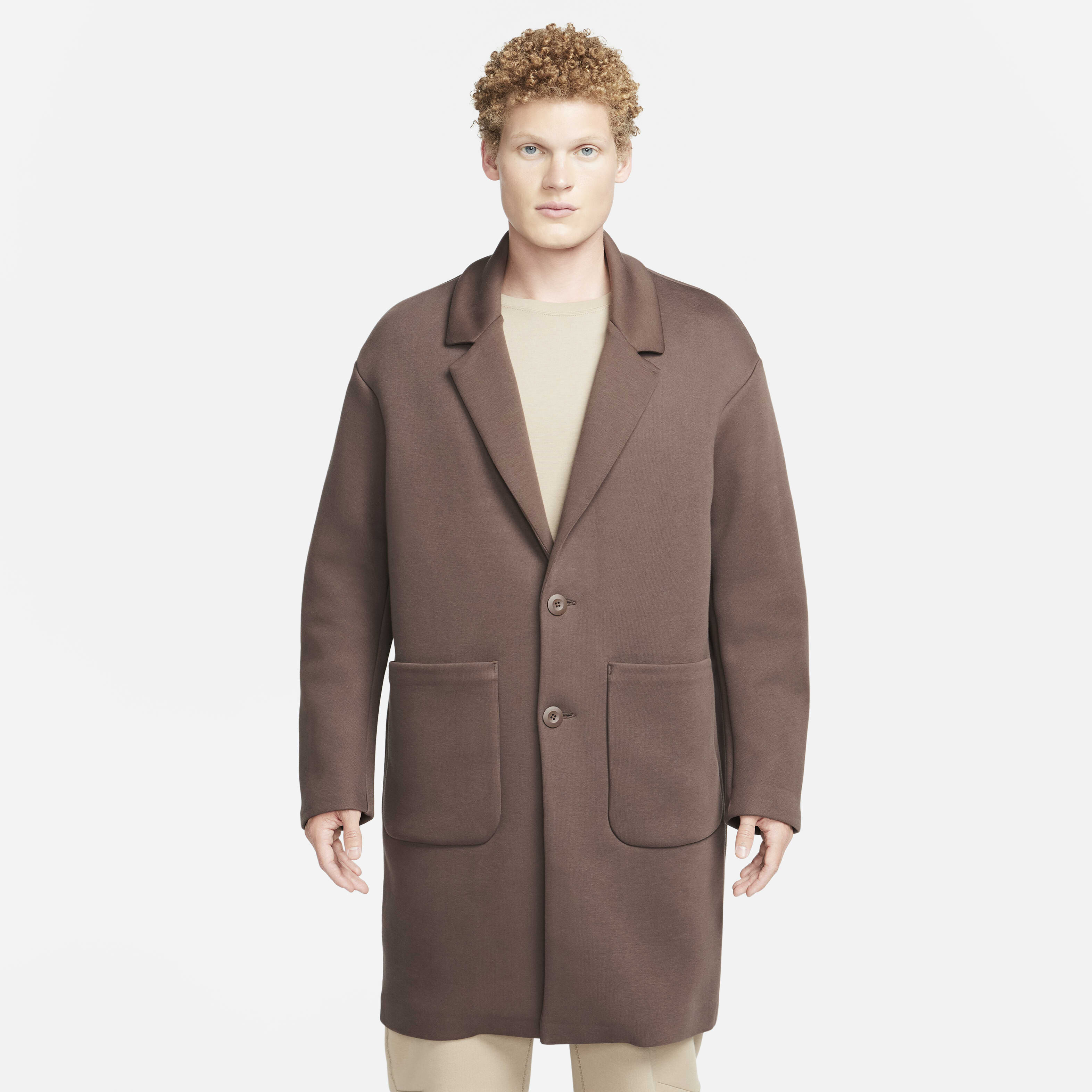 Buy Nike Sportswear Tech Fleece Re Imagined Men s Loose Fit Trench Coat Baroque Brown Nike Saudi Official