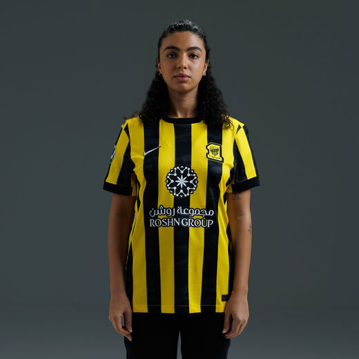 New In Women's Short Sleeves Shirts-Nike, Al-Ittihad F.C. 2025/26 Stadium Home Jersey, Women's Nike Dri-FIT Football Shirt New In Women's Short Sleeves Shirts-Nike, Al-Ittihad F.C. 2025/26 Stadium Home Jersey, Women's Nike Dri-FIT Football Shirt