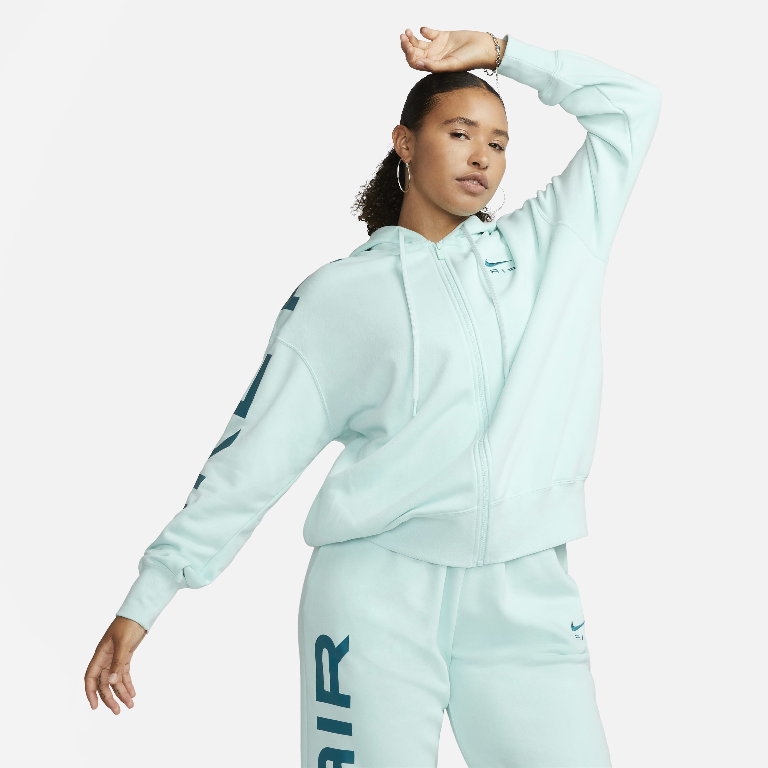 Buy Nike Sportswear Air Women s Fleece Oversized Full Zip Hoodie Nike Saudi Official