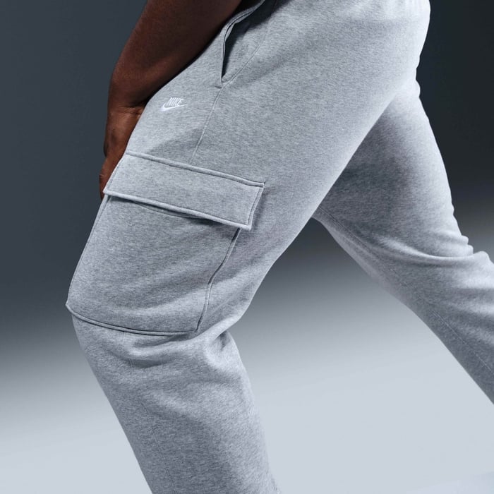 Grey Nike Cargo Club Pants Womens Women Sweatpants Nike Sportswear
