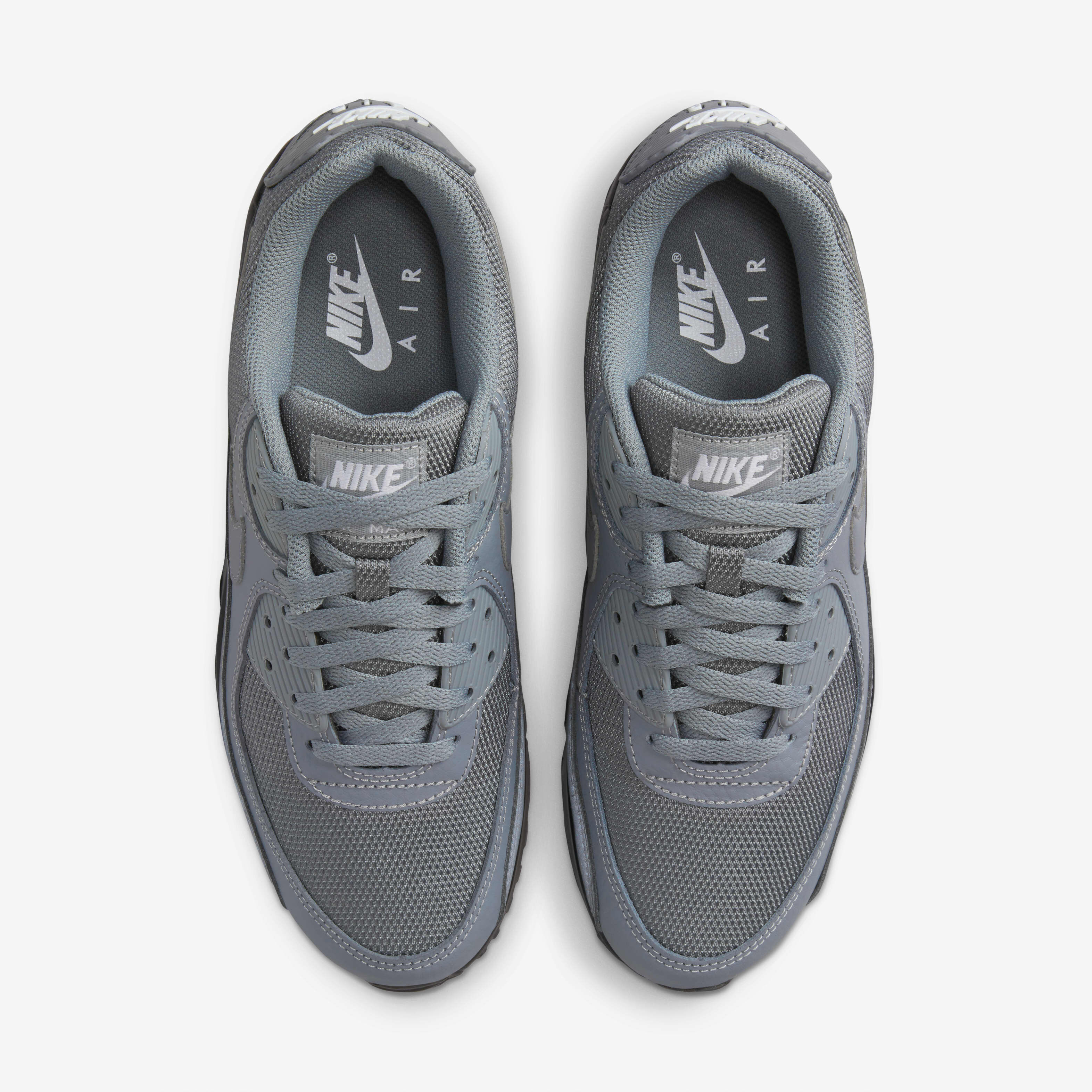 Nike men's air max 90 essential shoes - black/grey top