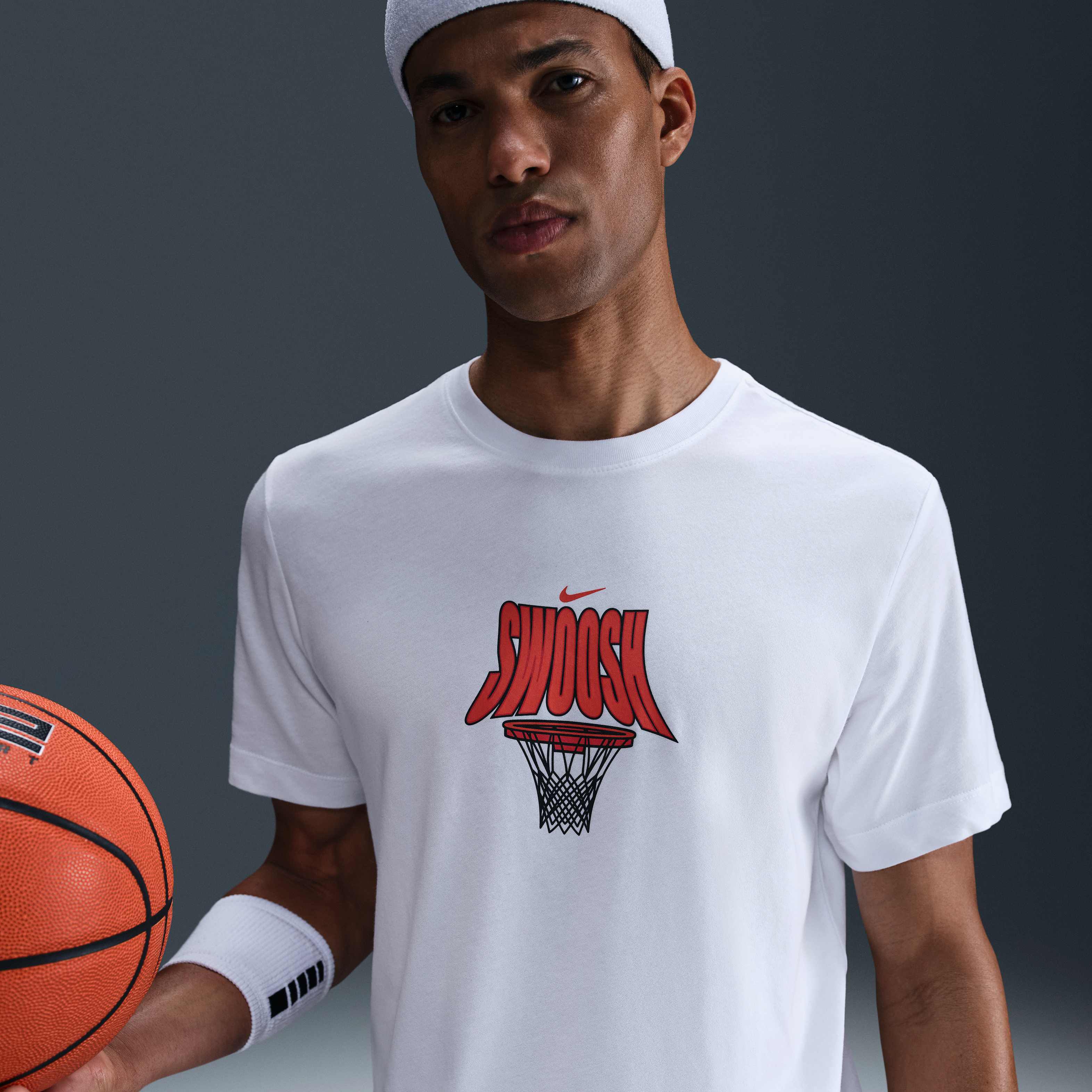Buy Nike Men's Dri-FIT Basketball T-Shirt - White | Nike