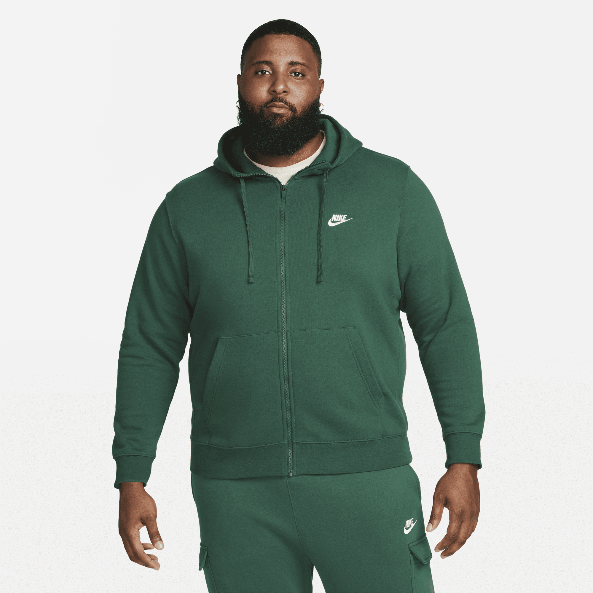 Shop Sportswear Club Fleece Men s Full Zip Hoodie Nike KSA