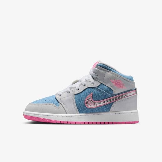 Jordan Kids-JRDN, Air Jordan 1 Mid SE, Older Kids' Shoes Jordan Kids-JRDN, Air Jordan 1 Mid SE, Older Kids' Shoes