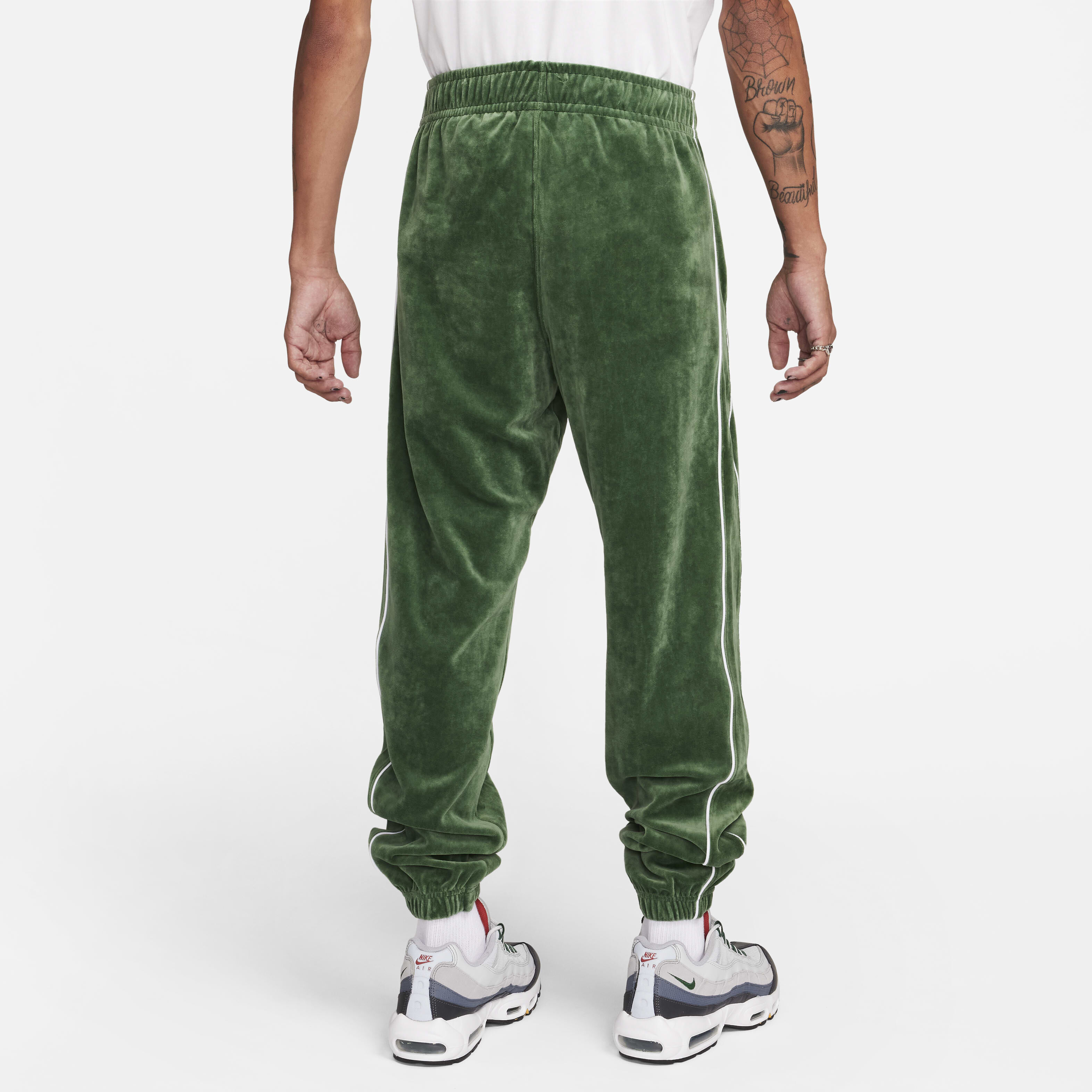 Buy Nike Sportswear Club Men s Velour Trousers Fir White Nike Saudi Official