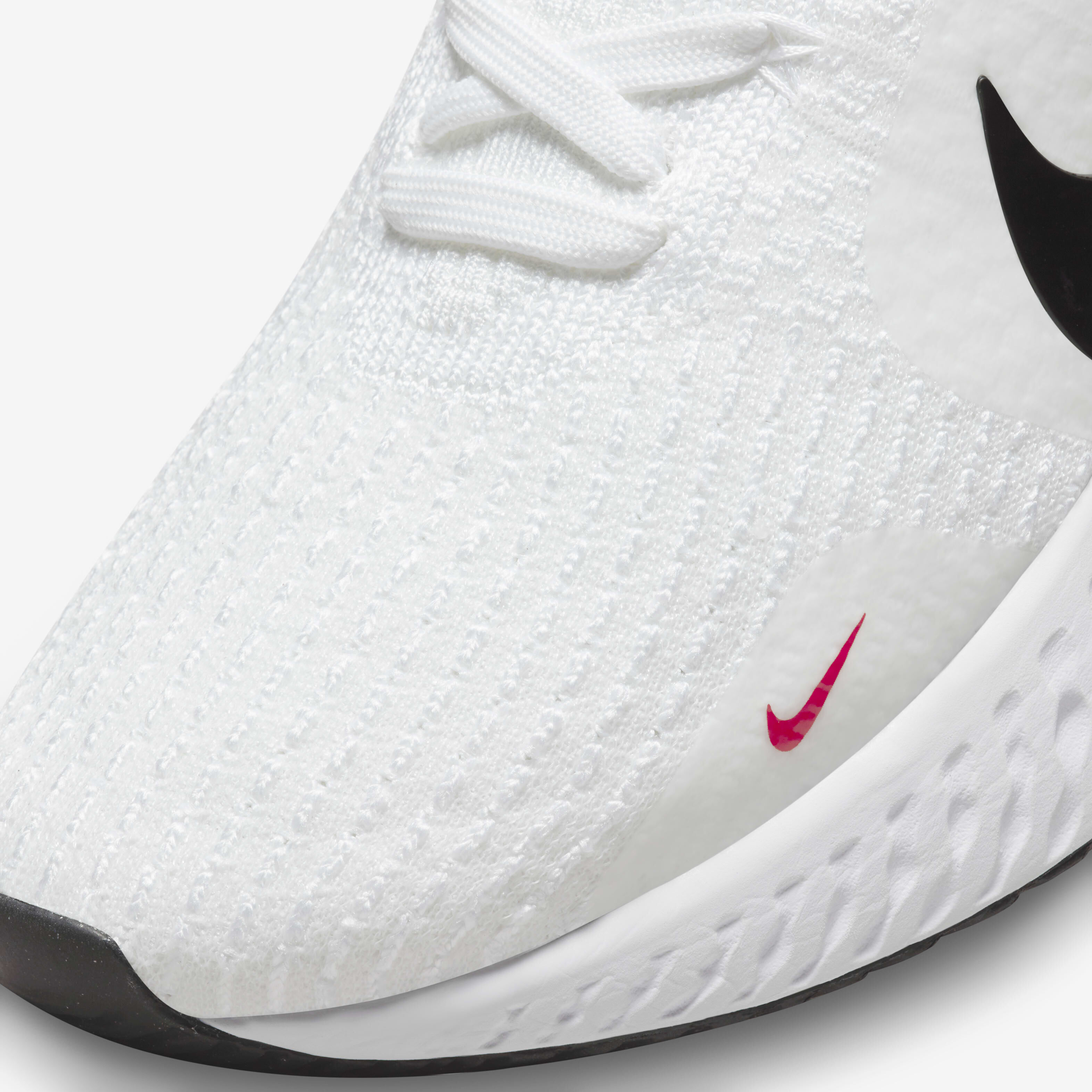 nike react infinity run flyknit all white