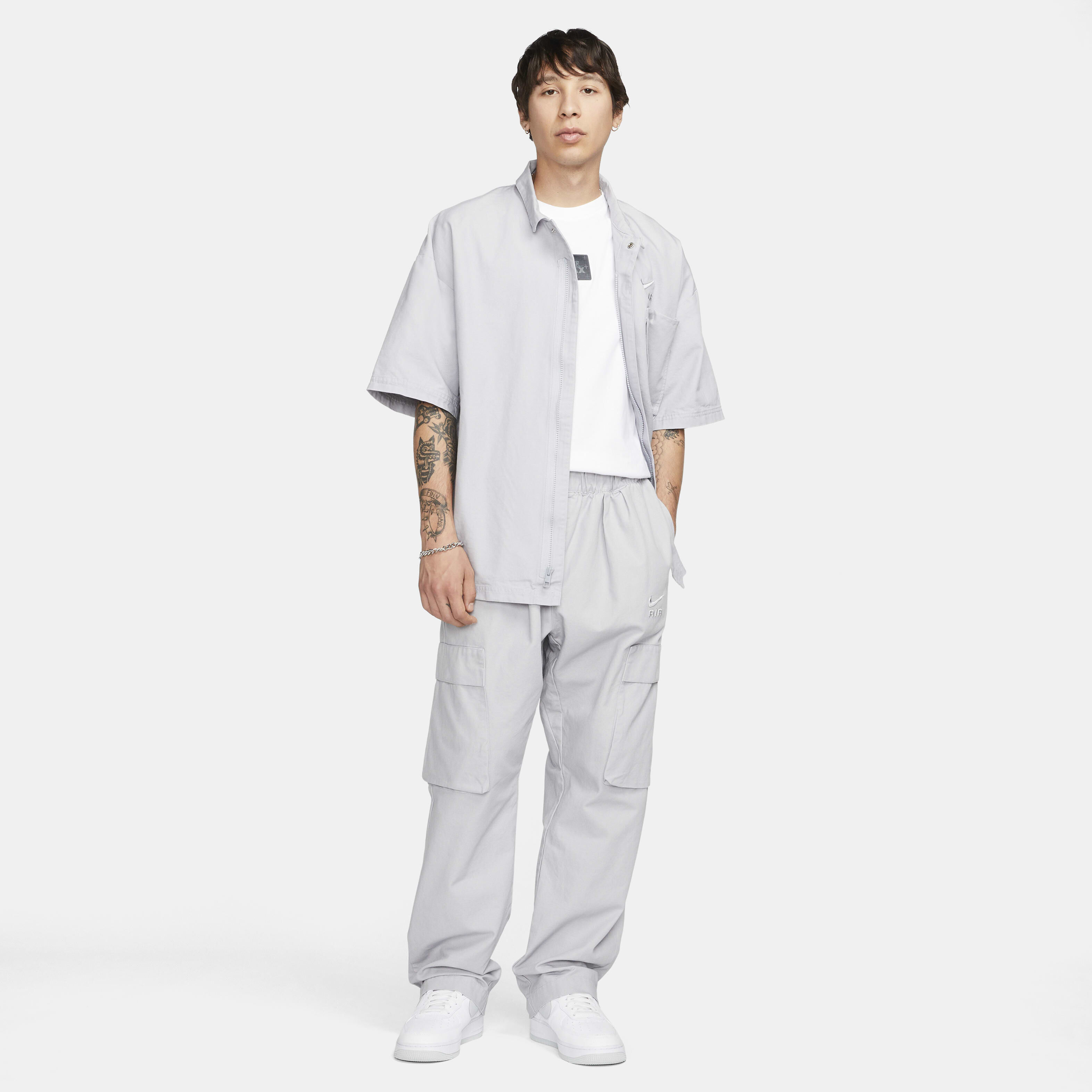 Buy Nike Sportswear Air Men's Woven Over-Shirt Top - Wolf Buy Nike Sportswear Air Men's Woven Over-Shirt Top - Wolf