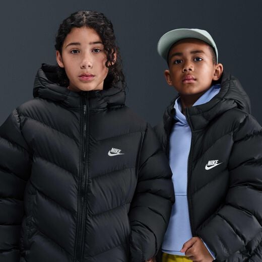 New In Kids' Puffer Jackets-Nike, Nike Sportswear All Day Play, Older Kids' Therma-FIT Loose-Fit Puffer Jacket