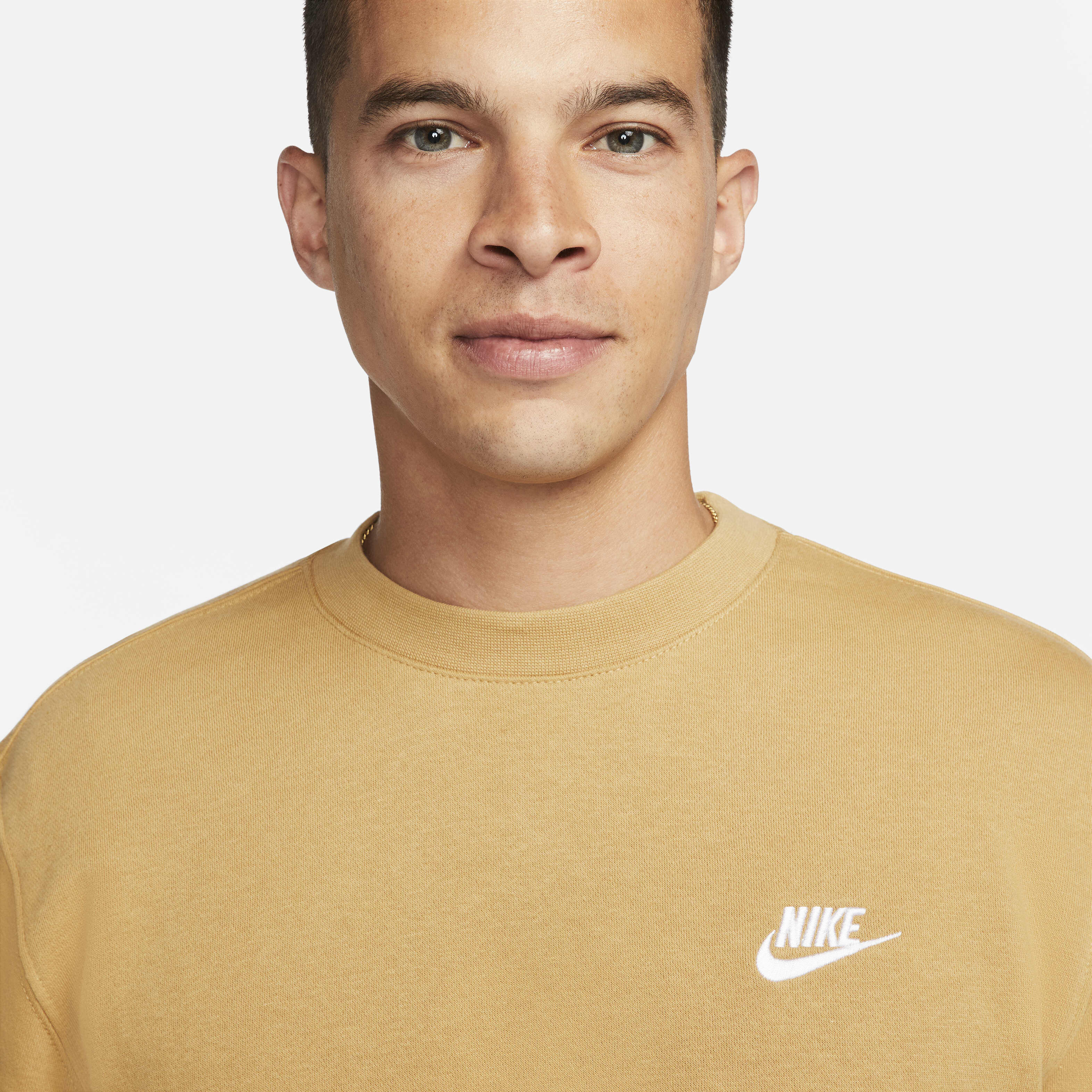 Buy Nike Sportswear Club Fleece Men's Crew - Elemental Gold Buy Nike Sportswear Club Fleece Men's Crew - Elemental Gold