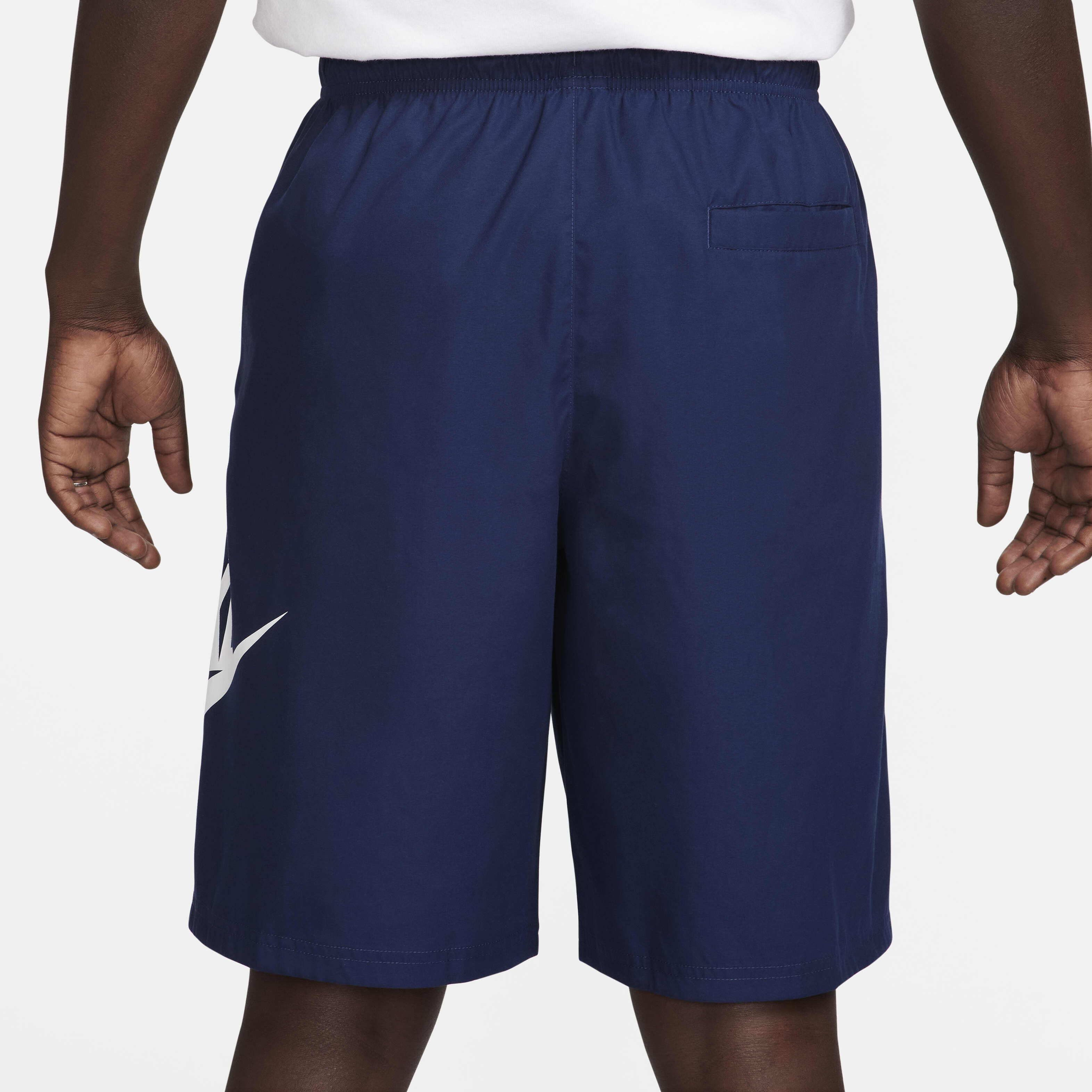 Buy Nike Club Men's Woven Shorts - Midnight Navy/White