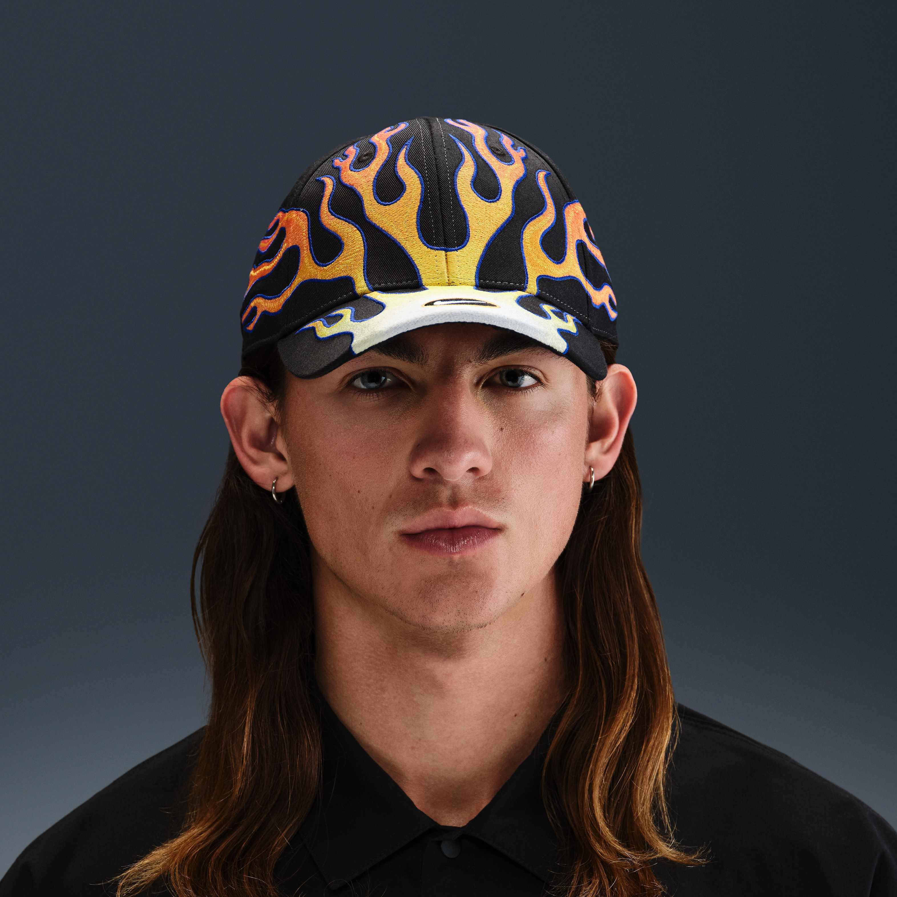 Buy Nike Club Cap Structured OG Flame Cap - Black | Nike