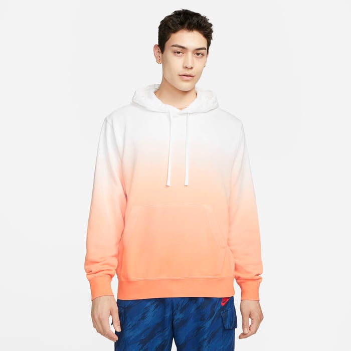 Nike Pullover Orange Herren Nike Club Just Do It Print JDI Black