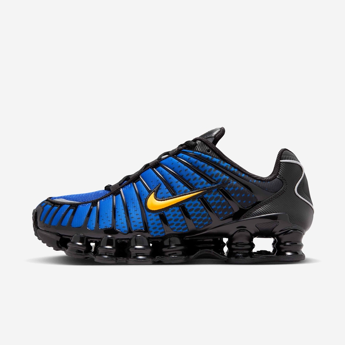Buy Nike Shox TL Men's Shoes Black/Metallic Silver/Lyon Blue