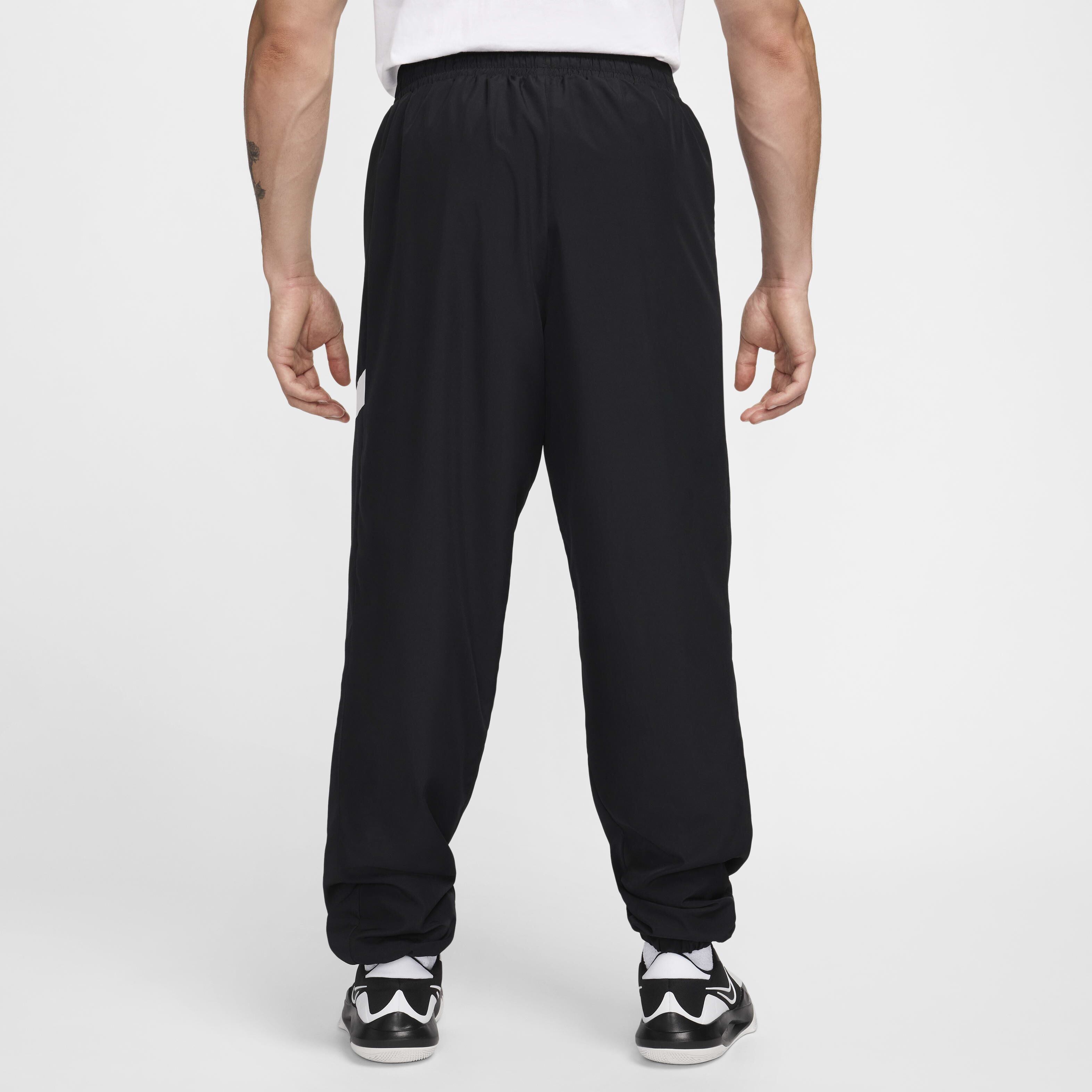 Buy Nike Icon Men s Woven Basketball Trousers Black Black White White Nike Saudi Official
