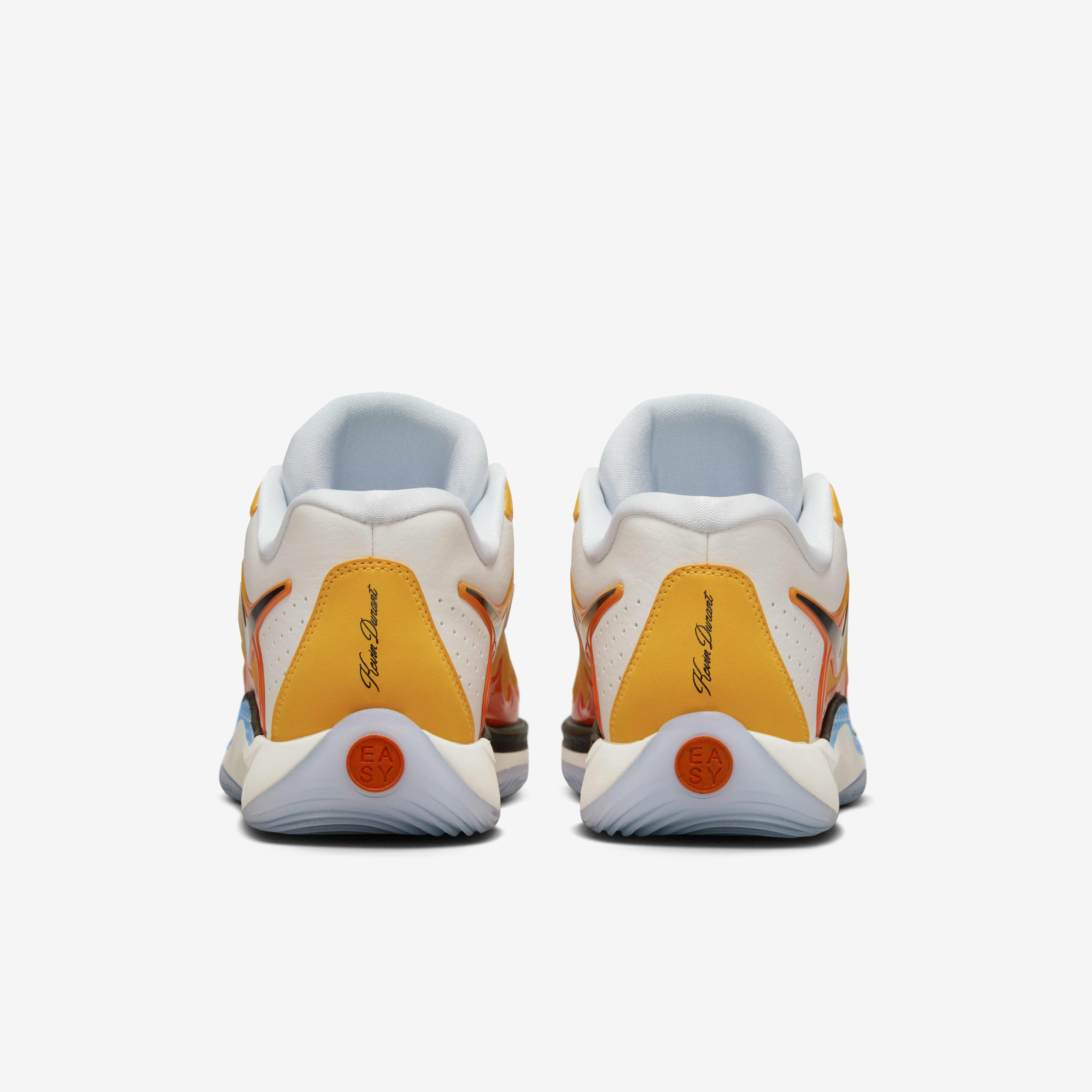 シューズ(男性用) Nike KD 17 University Gold/Safety Orange Sneaker Politics