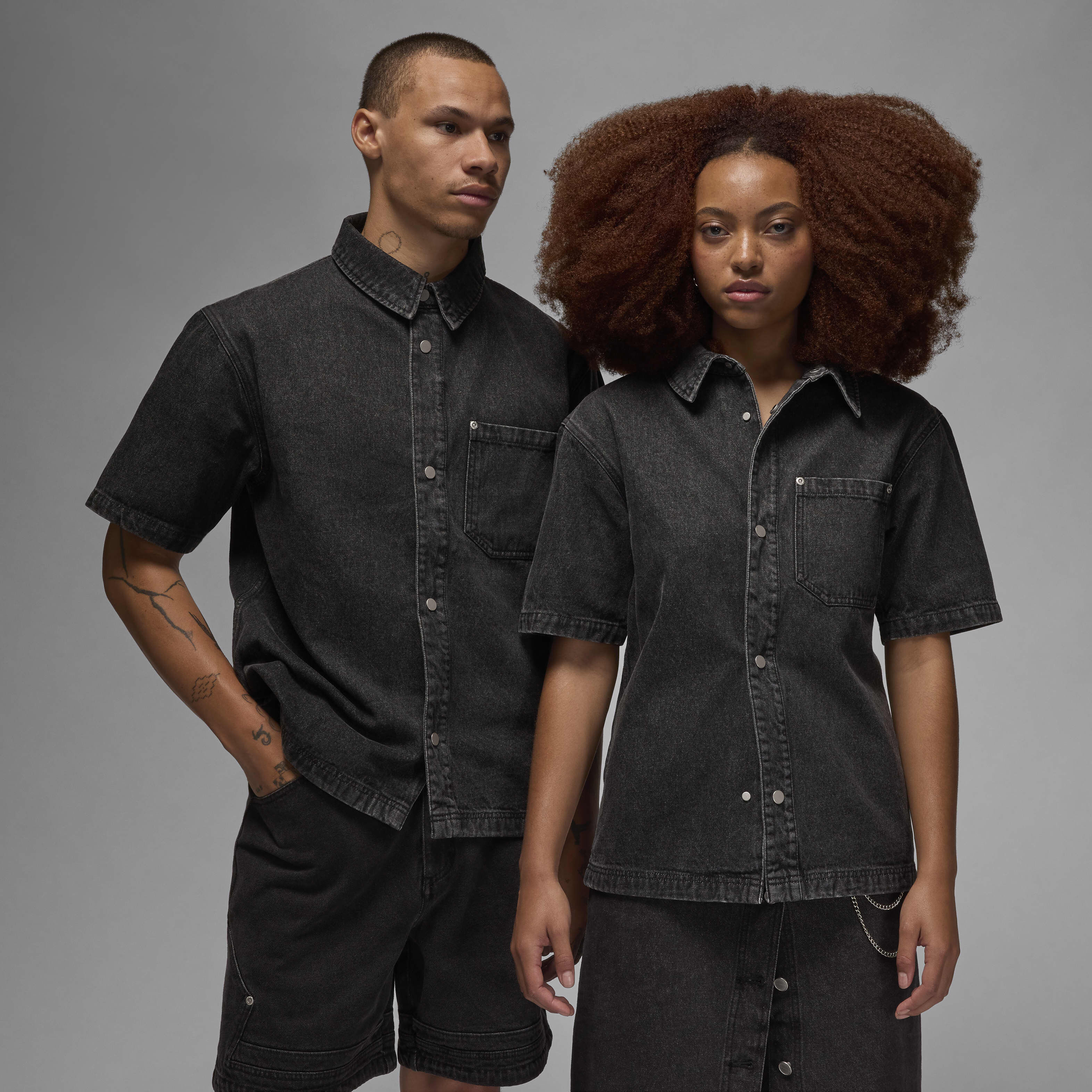 Buy Air Jordan Men's Denim Top - Black @ Nike Saudi