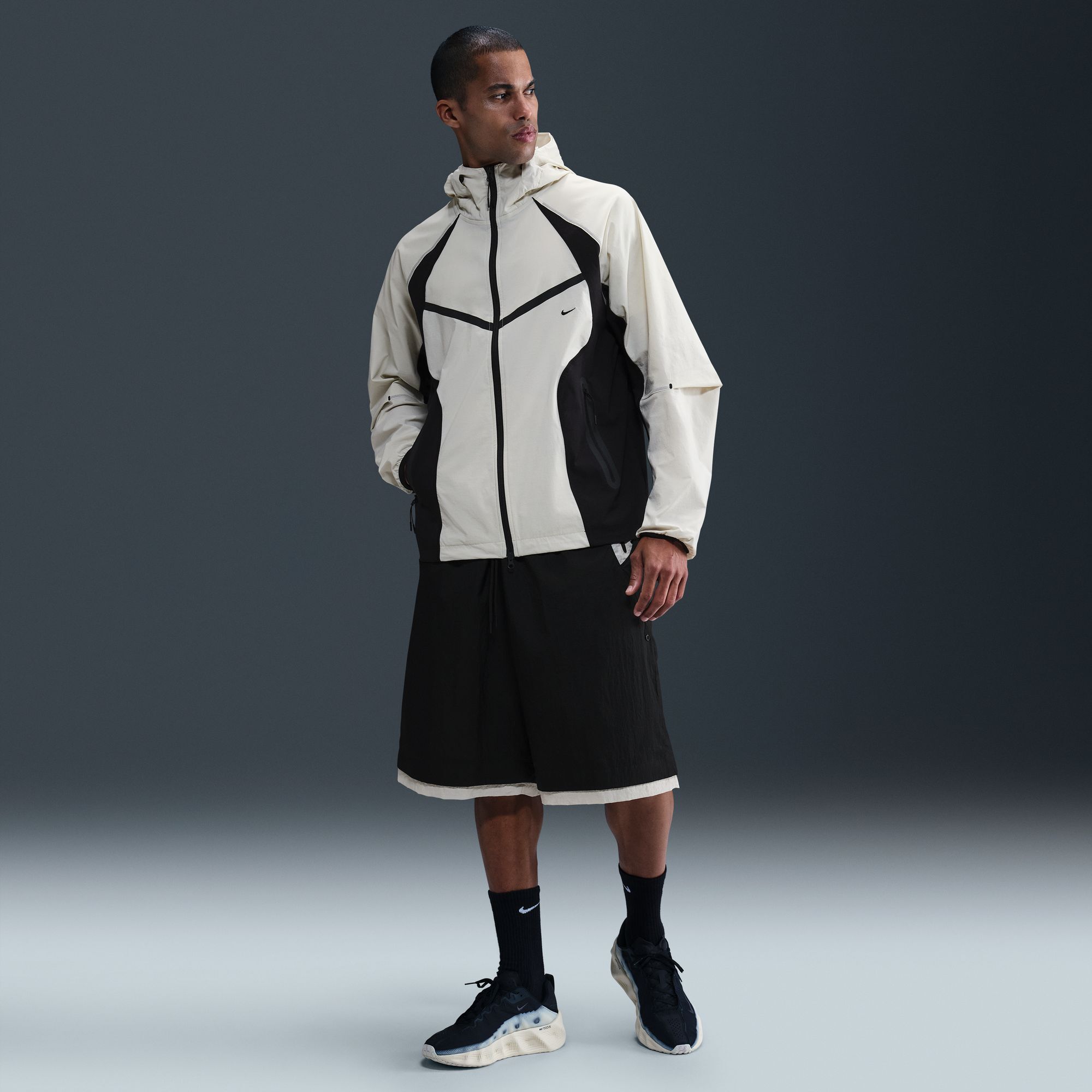 Buy Nike Tech Men's Dri-FIT Woven Colour-Block Windrunner