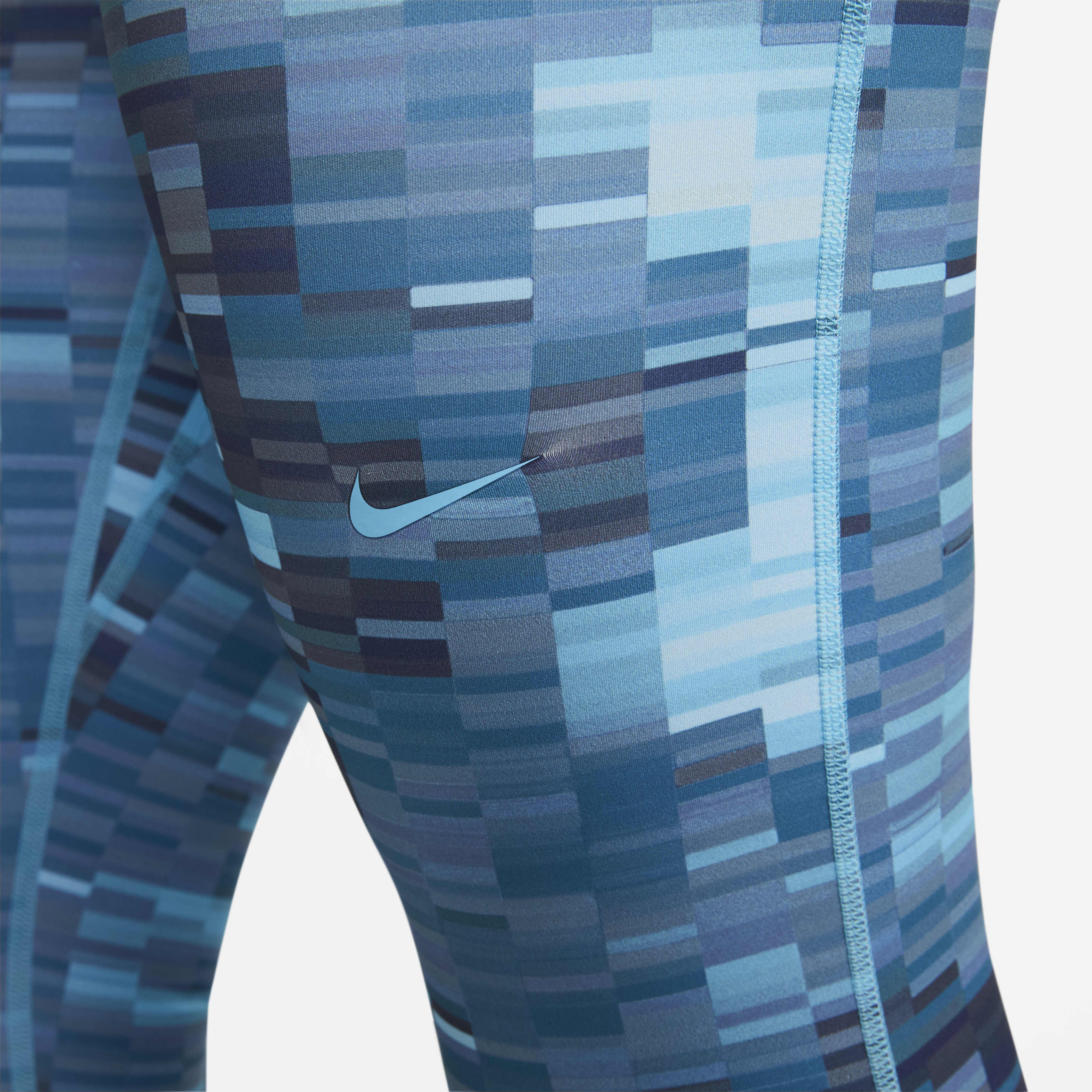 Buy Nike Pro Women s Mid Rise 7 8 All Over Print Leggings Baltic Blue Green Abyss Baltic Blue Nike Saudi Official