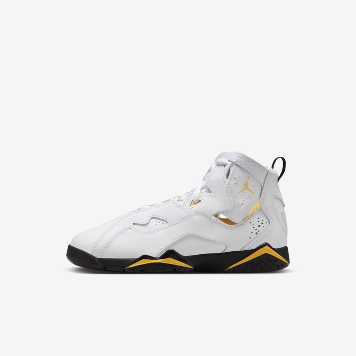Buy Jordan True Flight Younger Kids' Shoes White/Yellow Ochre