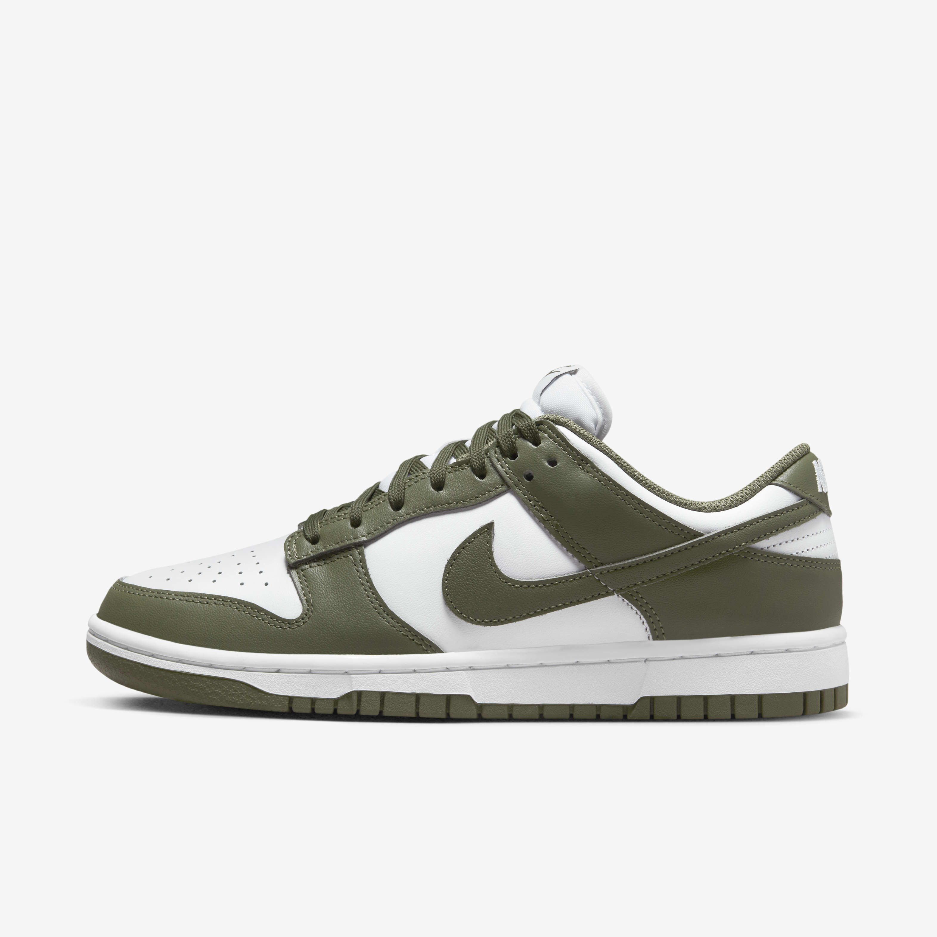 Buy Nike Dunk Low Women s Shoes White White Medium Olive Nike Saudi Official