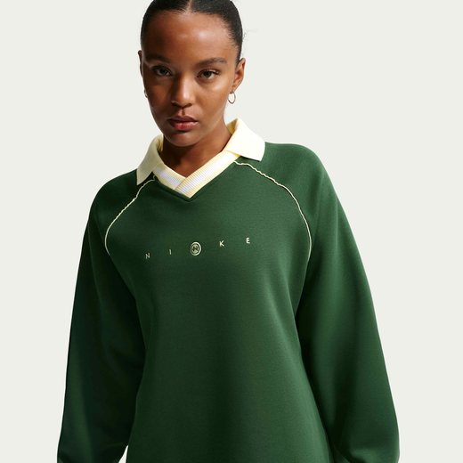New In Women's Polos-Nike, Nike Sportswear Phoenix Fleece, Women's Oversized Graphic Polo Top