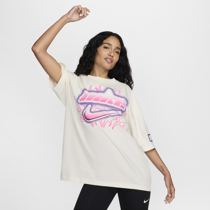 Buy Nike Sportswear Women's Oversized Graphic T-Shirt Sail