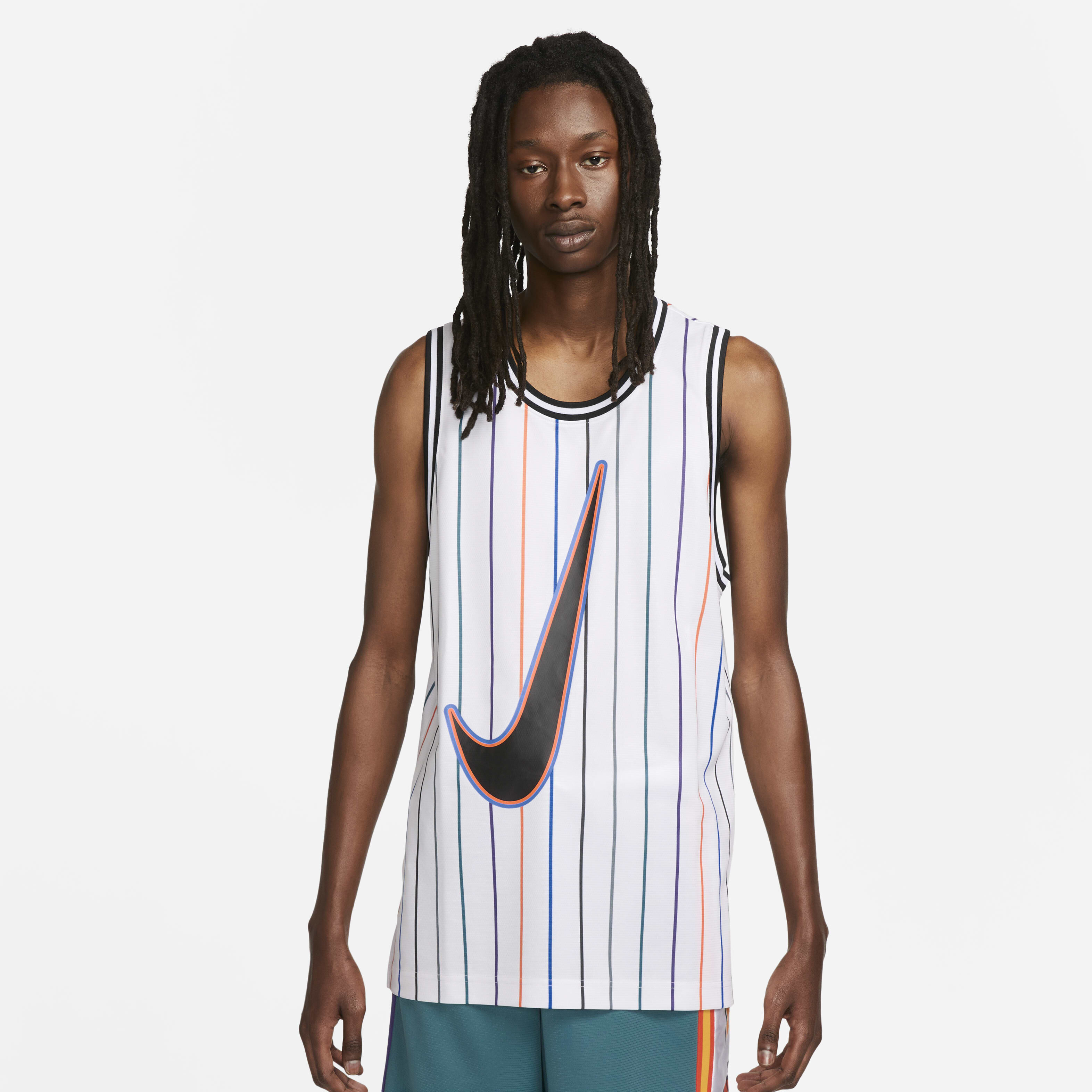 Buy Nike Dri FIT DNA Men s Basketball Jersey White Black Nike Saudi Official