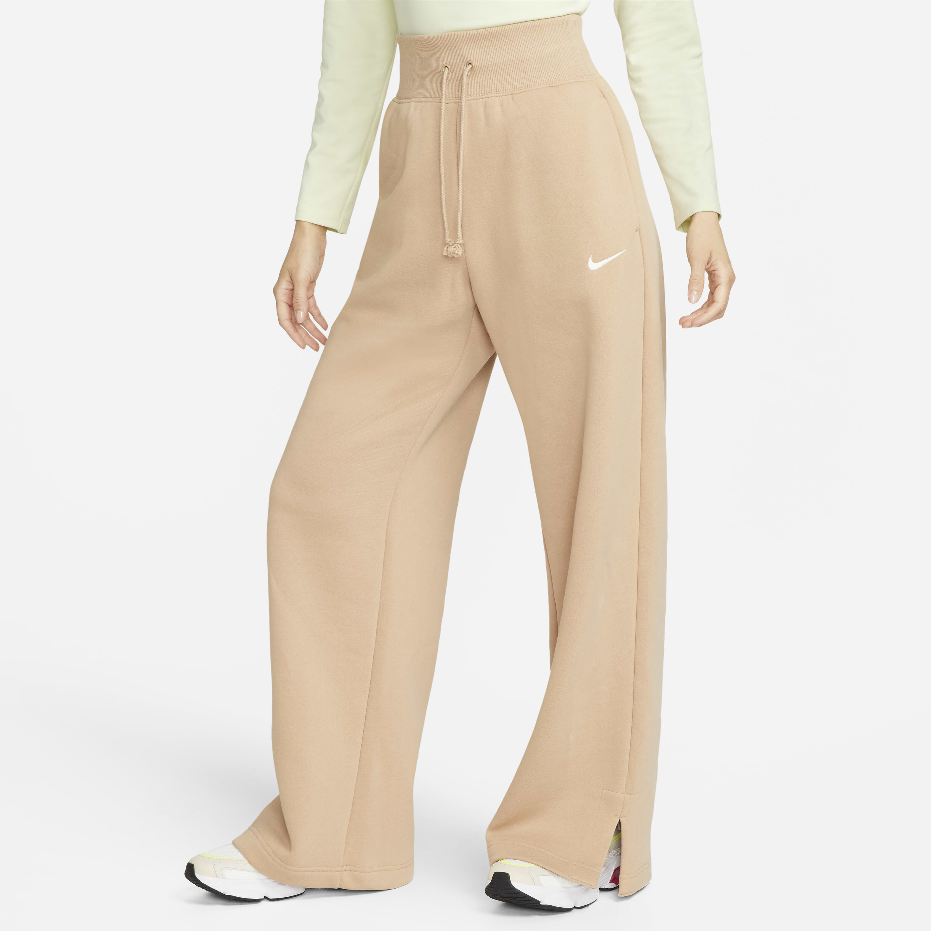 Buy Nike Sportswear Phoenix Fleece Women s High Waisted Wide Leg Tracksuit Bottoms Nike Saudi Official