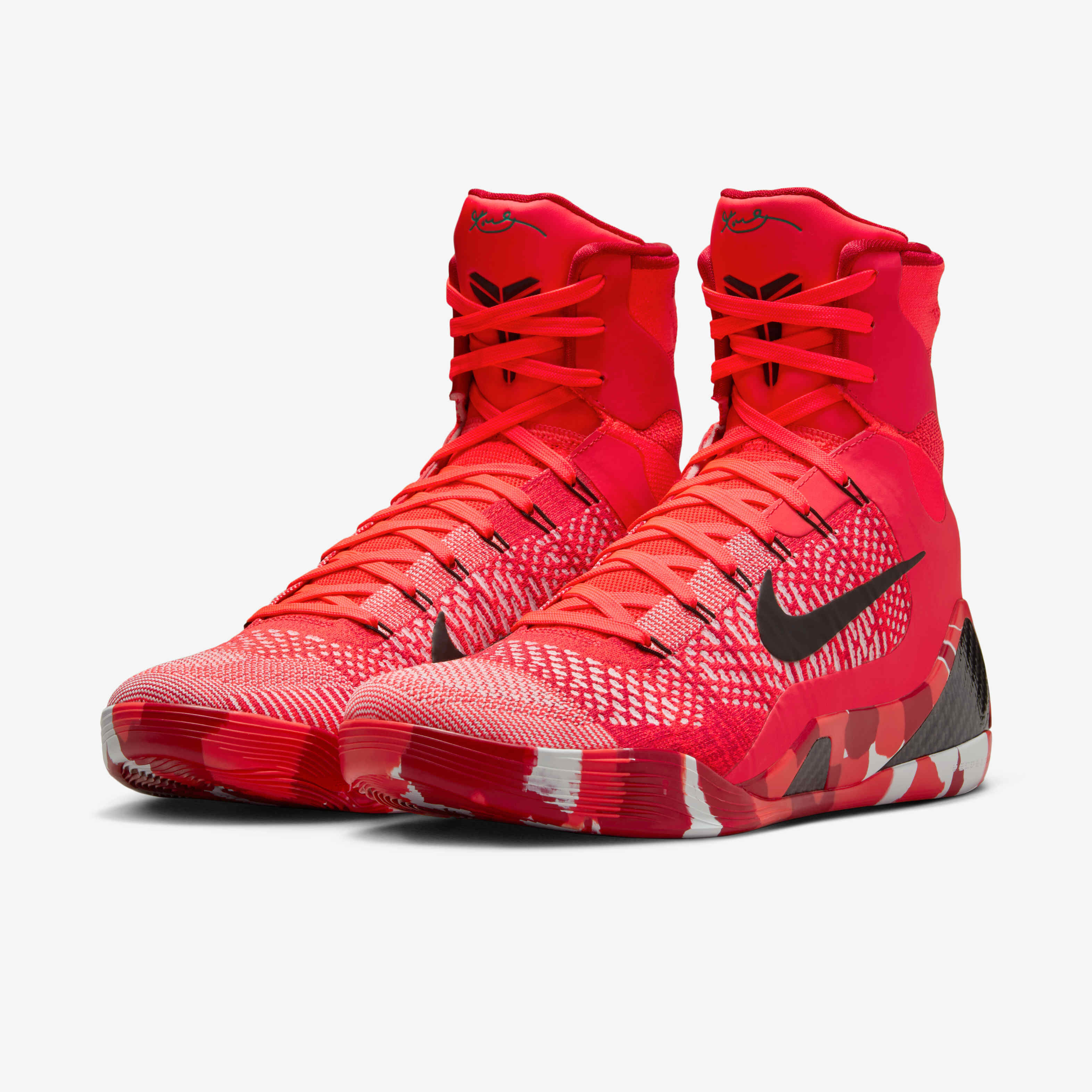 Buy Kobe IX Elite High Protro Basketball Shoes Bright Crimson White Black Nike Saudi Official