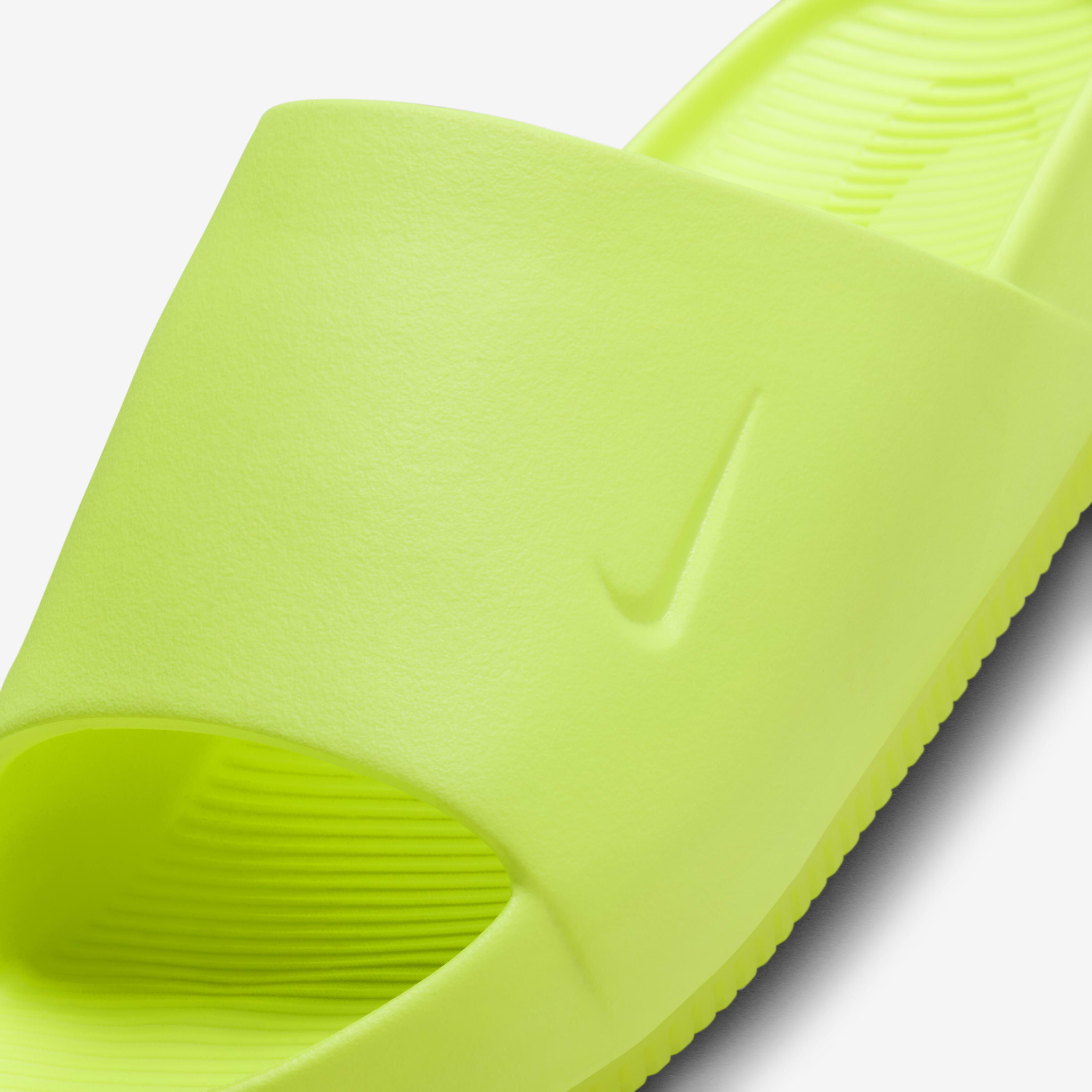 Neon green nike slides sale