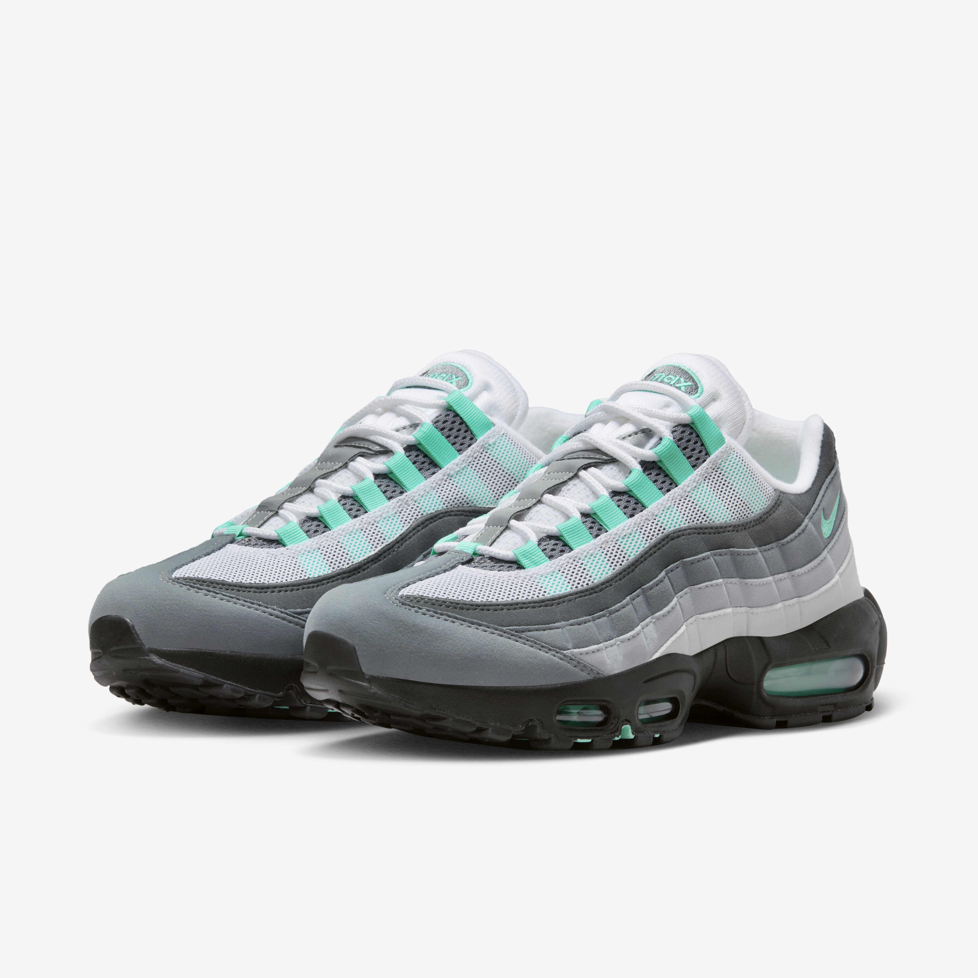 Nike grey and teal shoes on sale